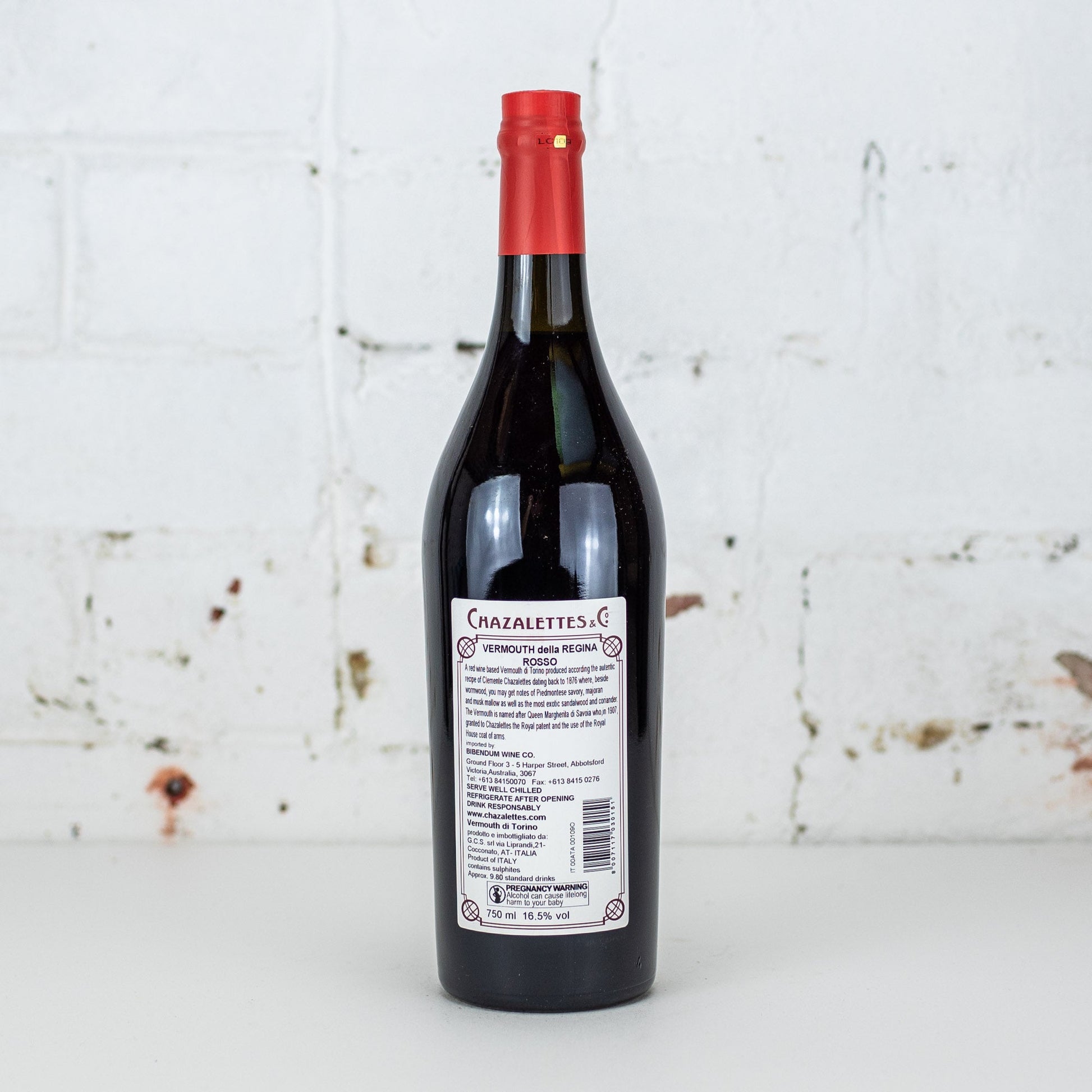 Chazalettes & Co. - Vermouth di Torino Rosso della Regina 750ml