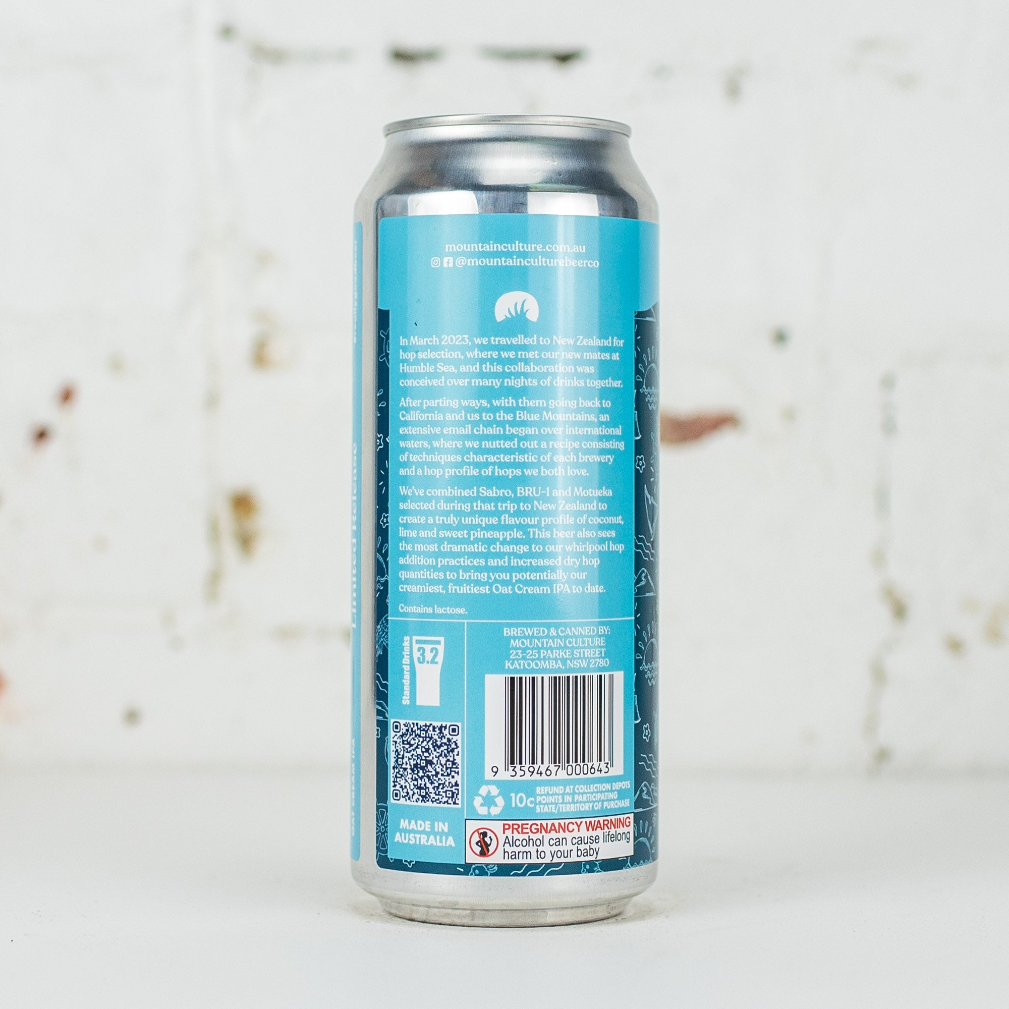 Mountain Culture x Humble Sea 'International Waters' Double Oat Cream IPA