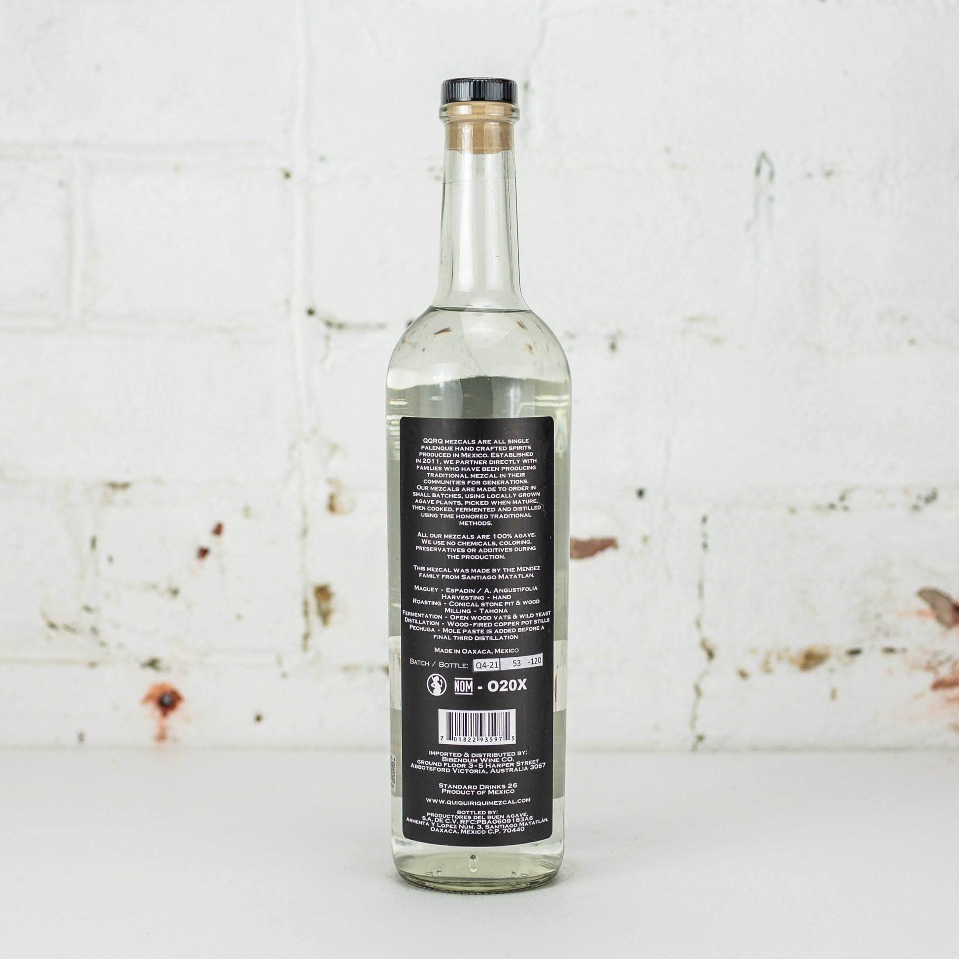 QuiQuiRiQui - Destilado con Mole Pechuga Mezcal 700ml