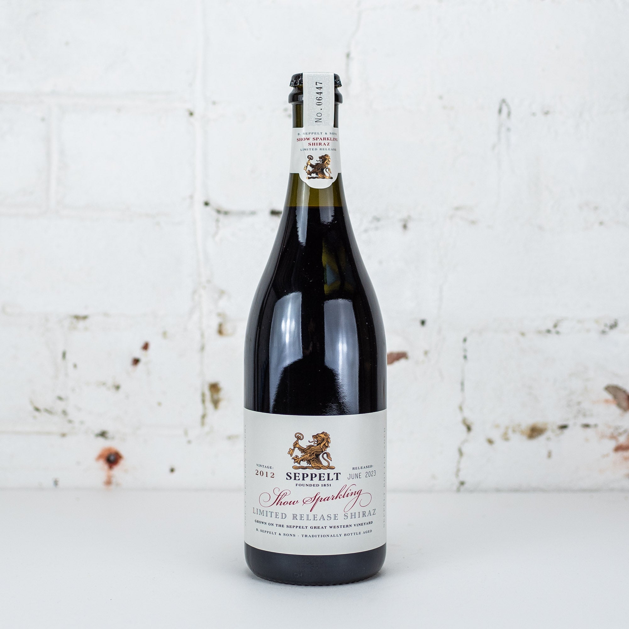 Seppelt - Show Sparkling Shiraz 2012 750ml – Carwyn Cellars