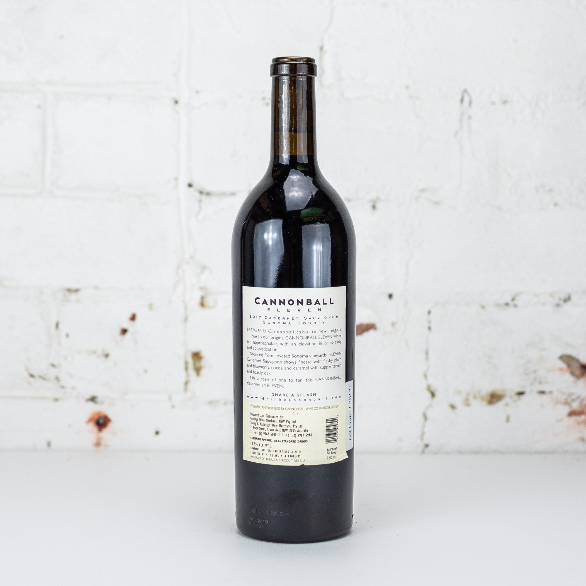 Cannonball - 'Eleven' Cabernet Sauvignon 2017 750ml