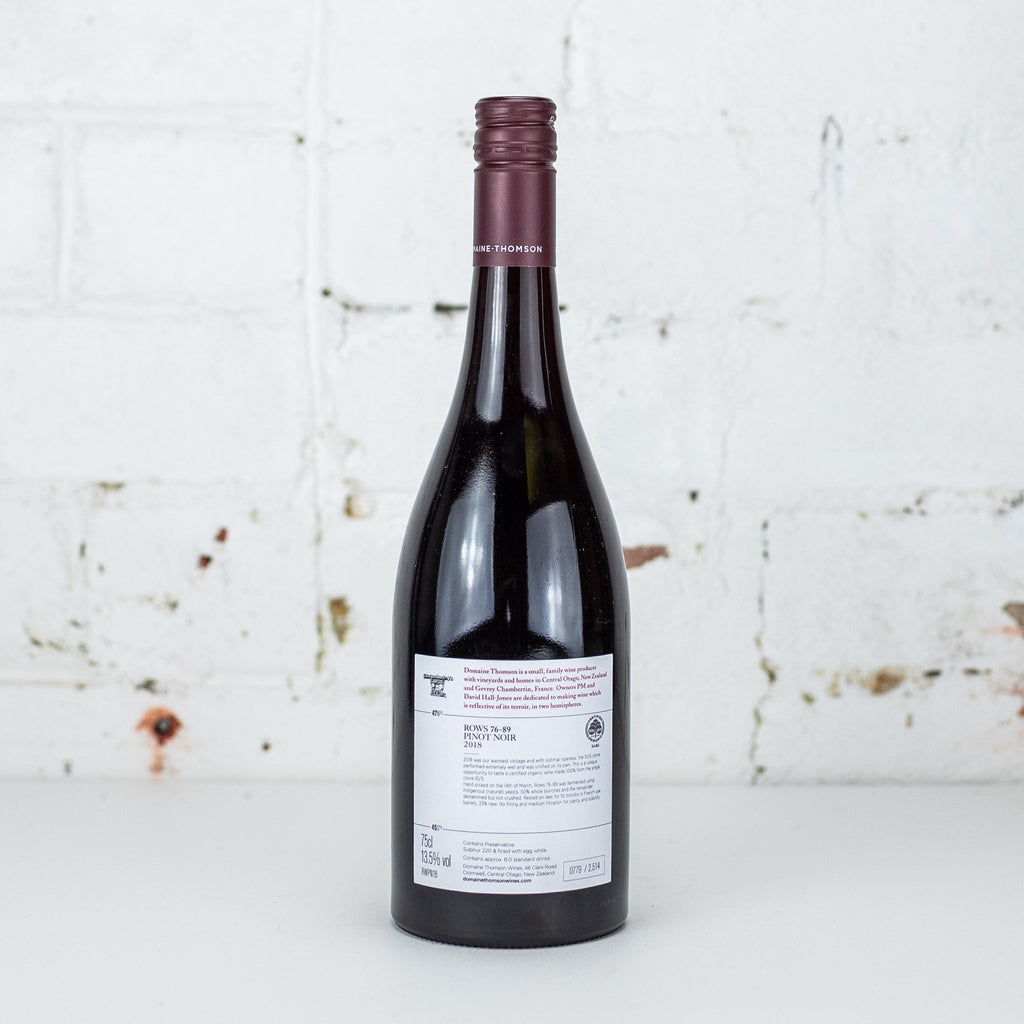 Domaine Thomson - Rows 76–89 Pinot Noir 2018 750ml