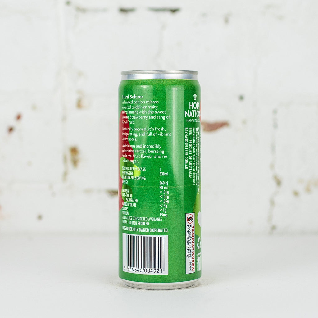 Hop Nation - Ray Strawberry & Kiwi Seltzer