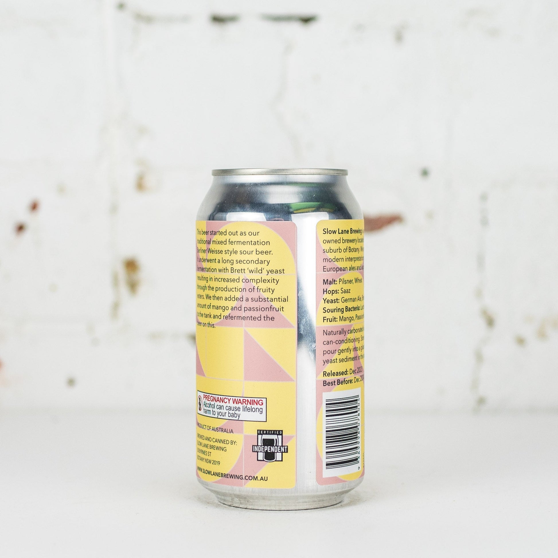 Slow Lane - Botany Weisse Mango & Passionfruit Fruited Sour