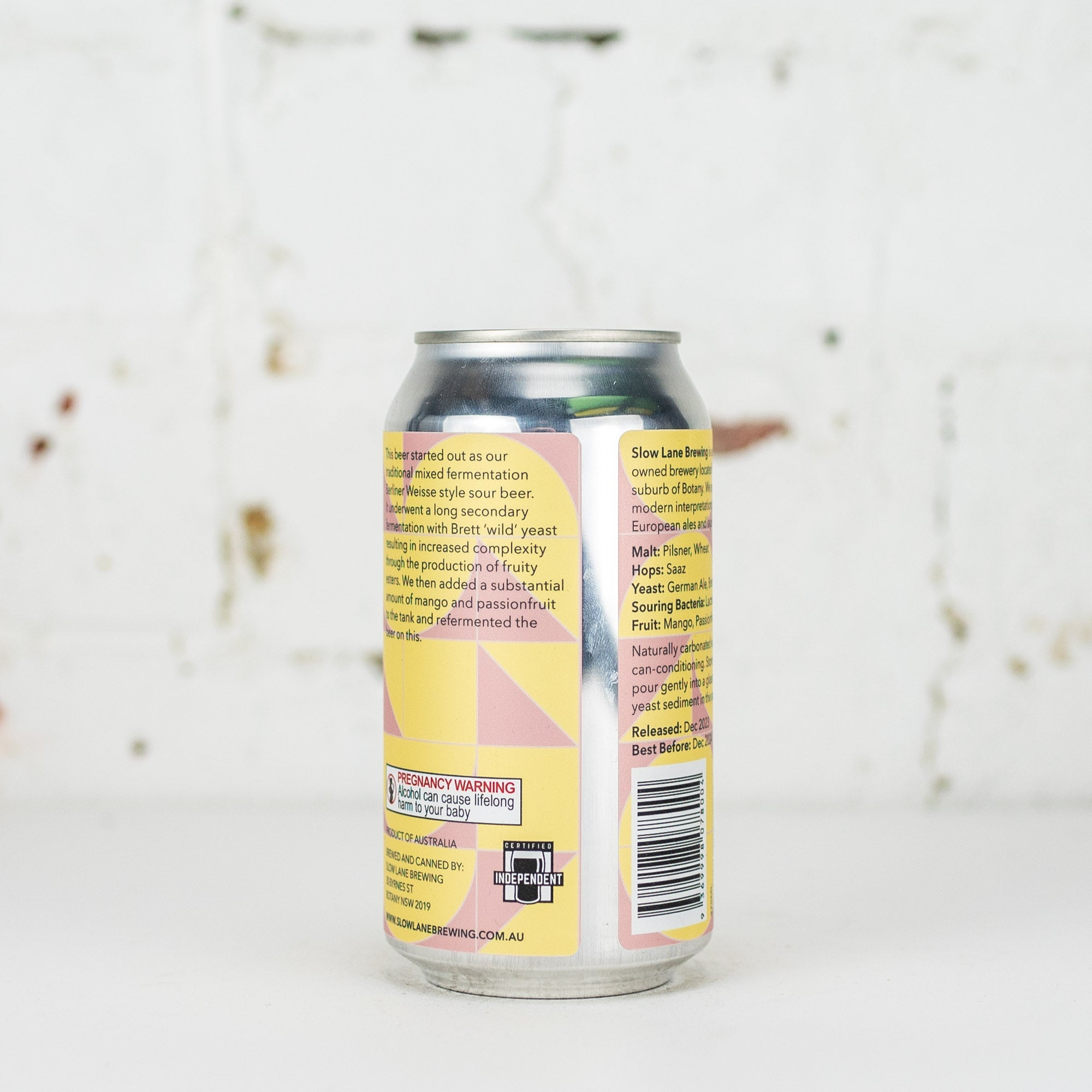 Slow Lane - Botany Weisse Mango & Passionfruit Fruited Sour
