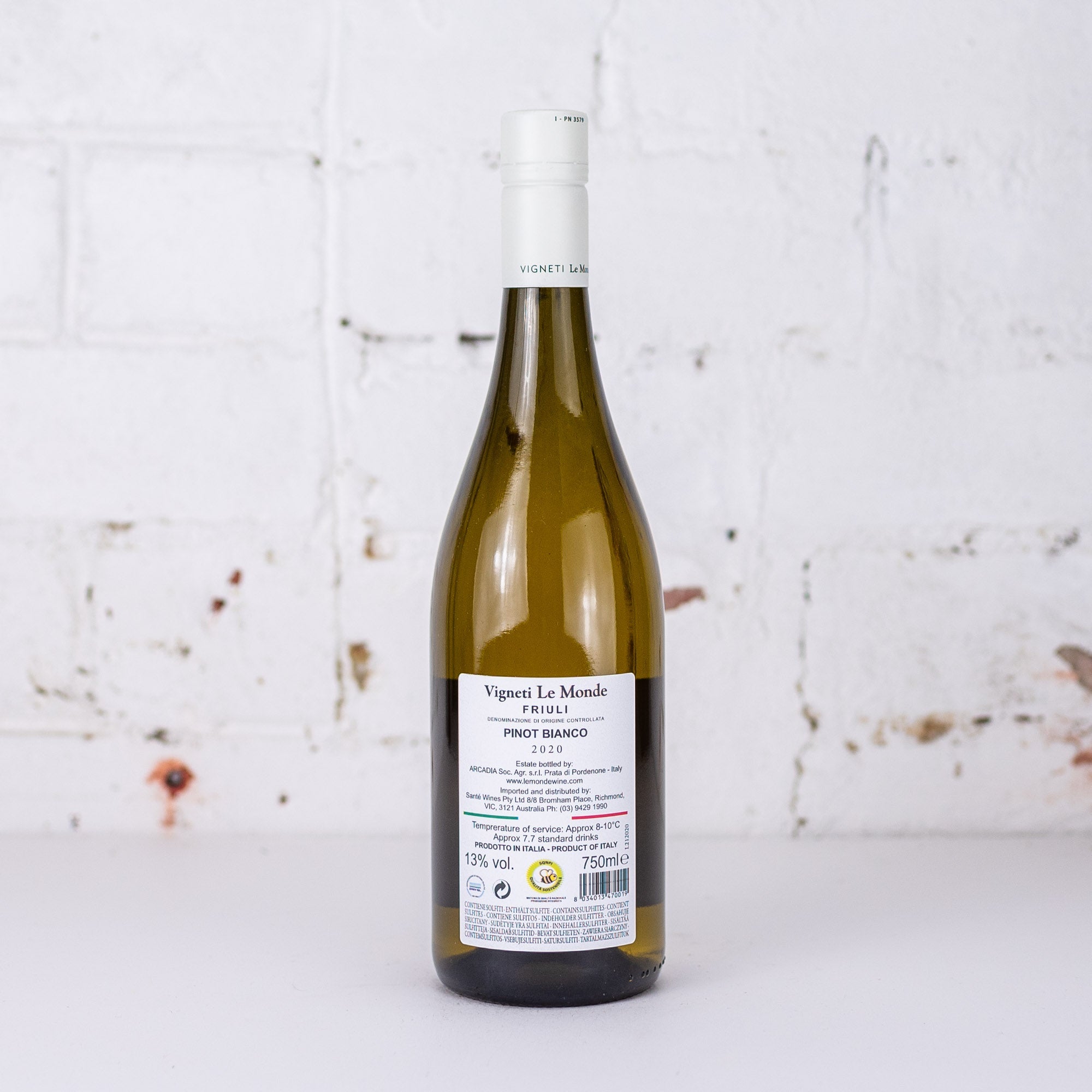 Le Monde - Pinot Bianco 2020 750ml