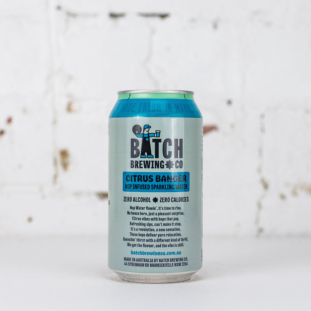 Batch - The Hip Hip Hop Citrus Banger Hop Infused Sparkling Water