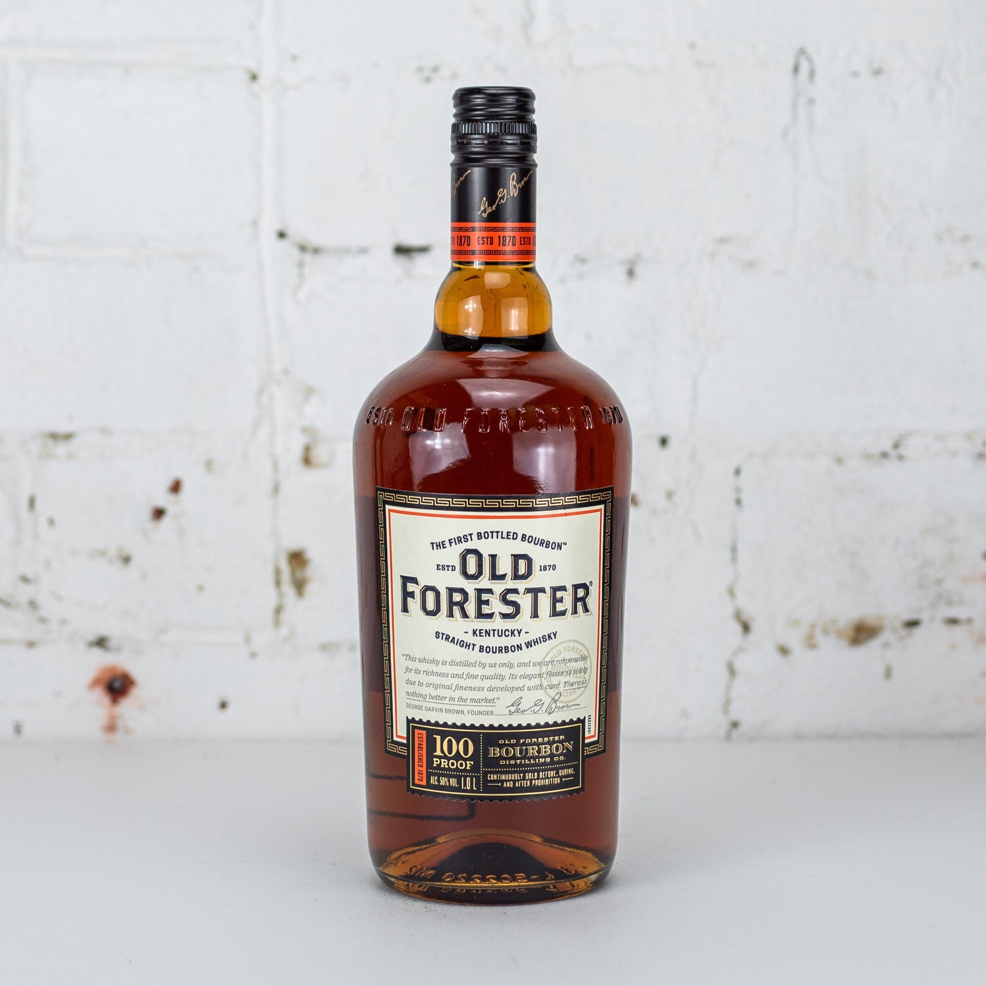 Old Forester - Signature 100 Proof Bourbon Whiskey 1L – Carwyn Cellars