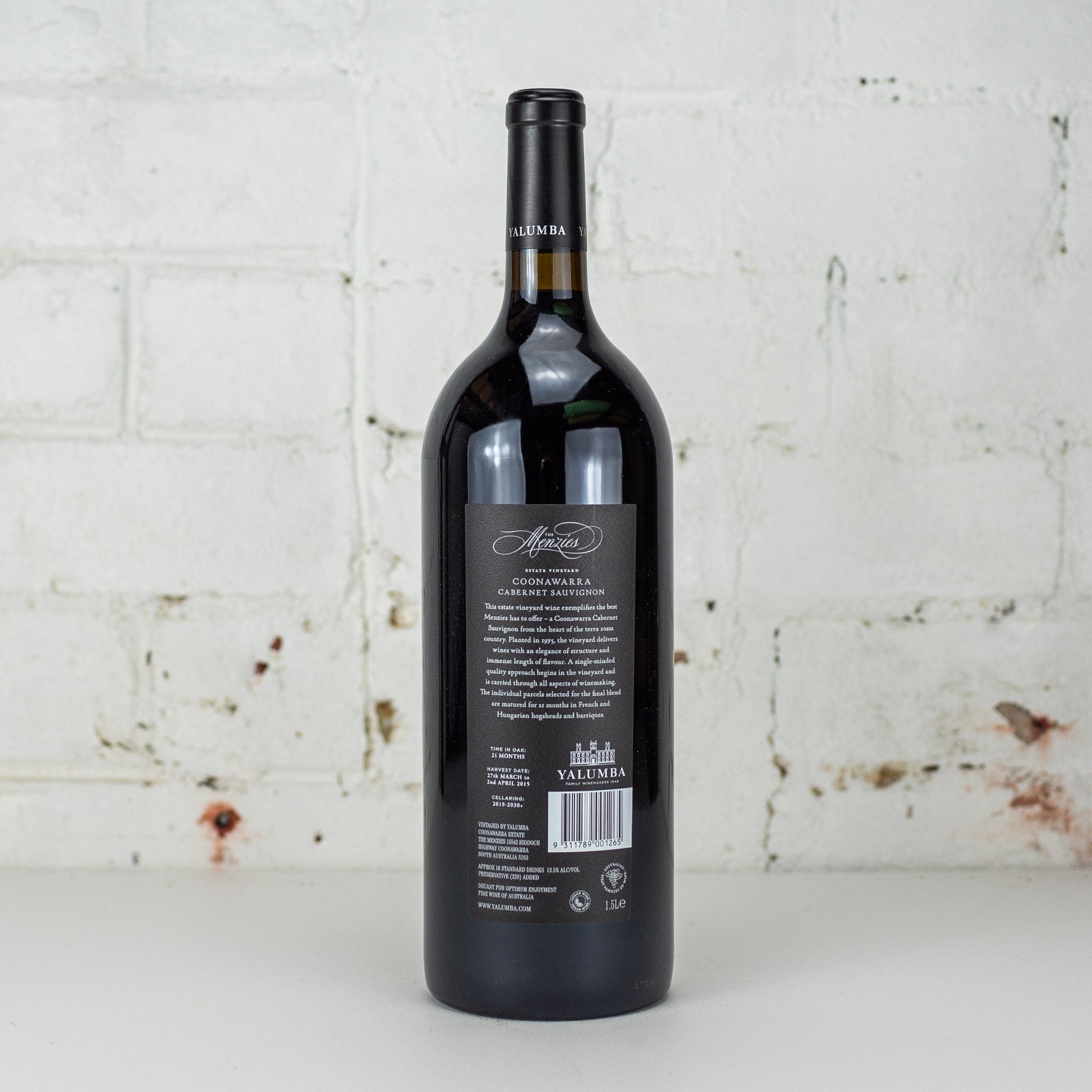 Yalumba - 'The Menzies' Coonawarra Cabernet Sauvignon 2015 1.5L