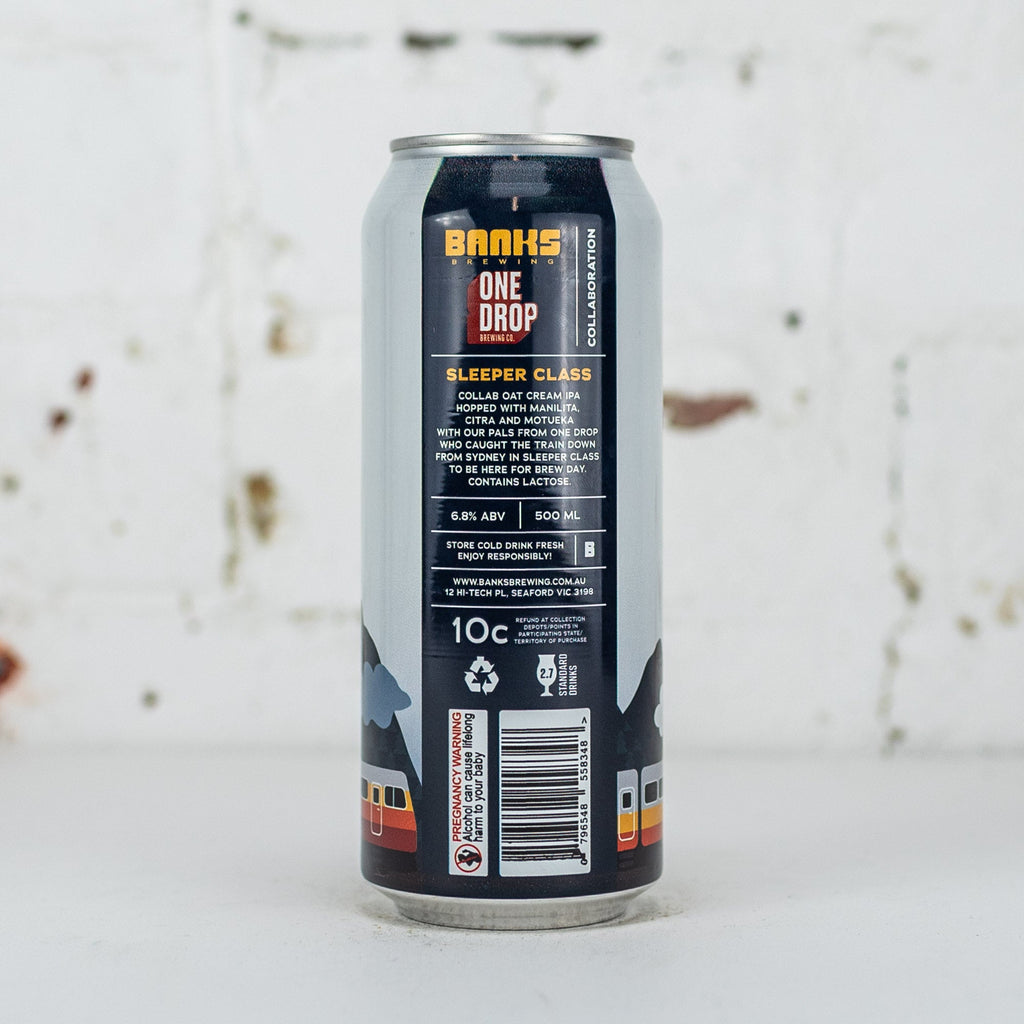 Banks x One Drop 'Sleeper Class' Oat Cream IPA