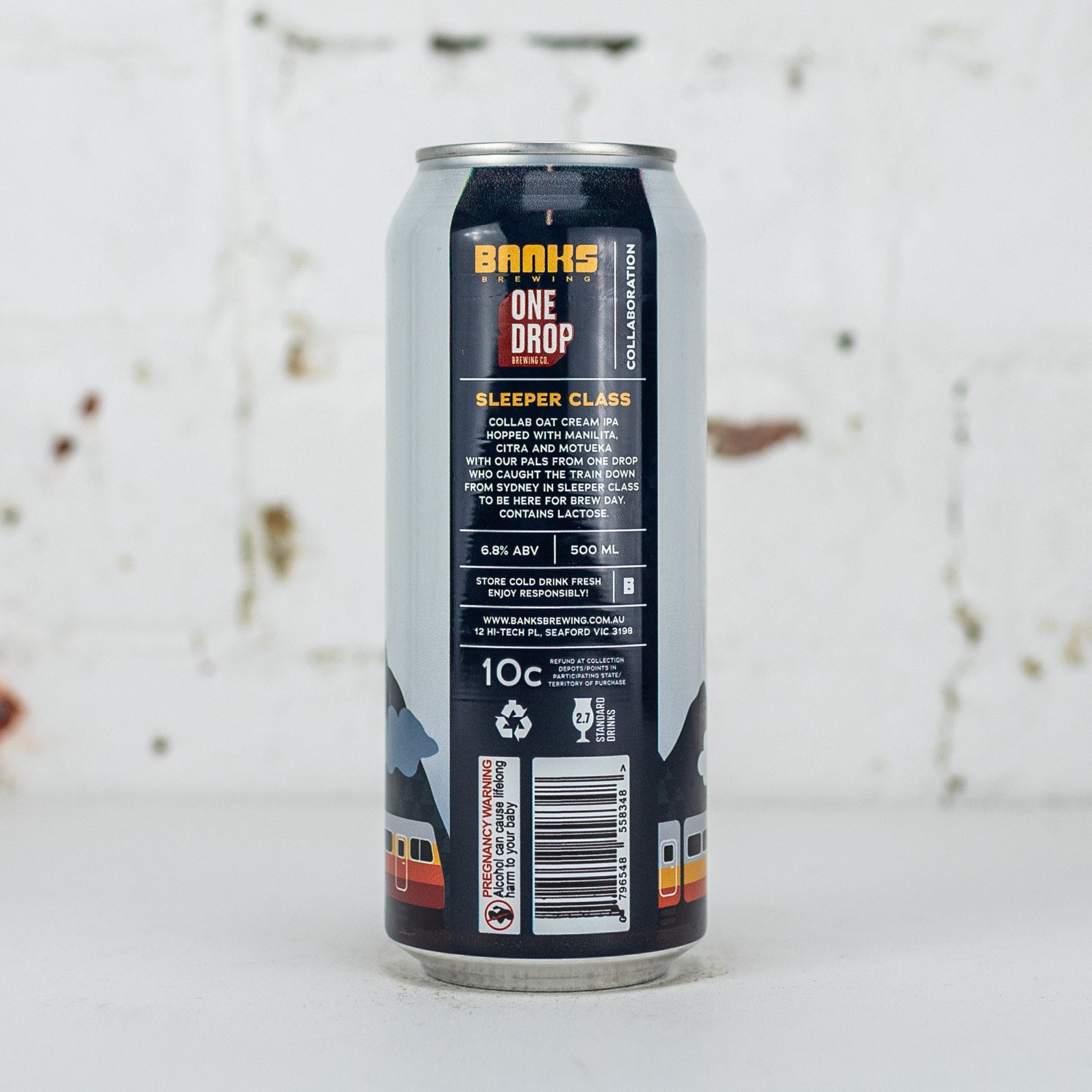 Banks x One Drop 'Sleeper Class' Oat Cream IPA