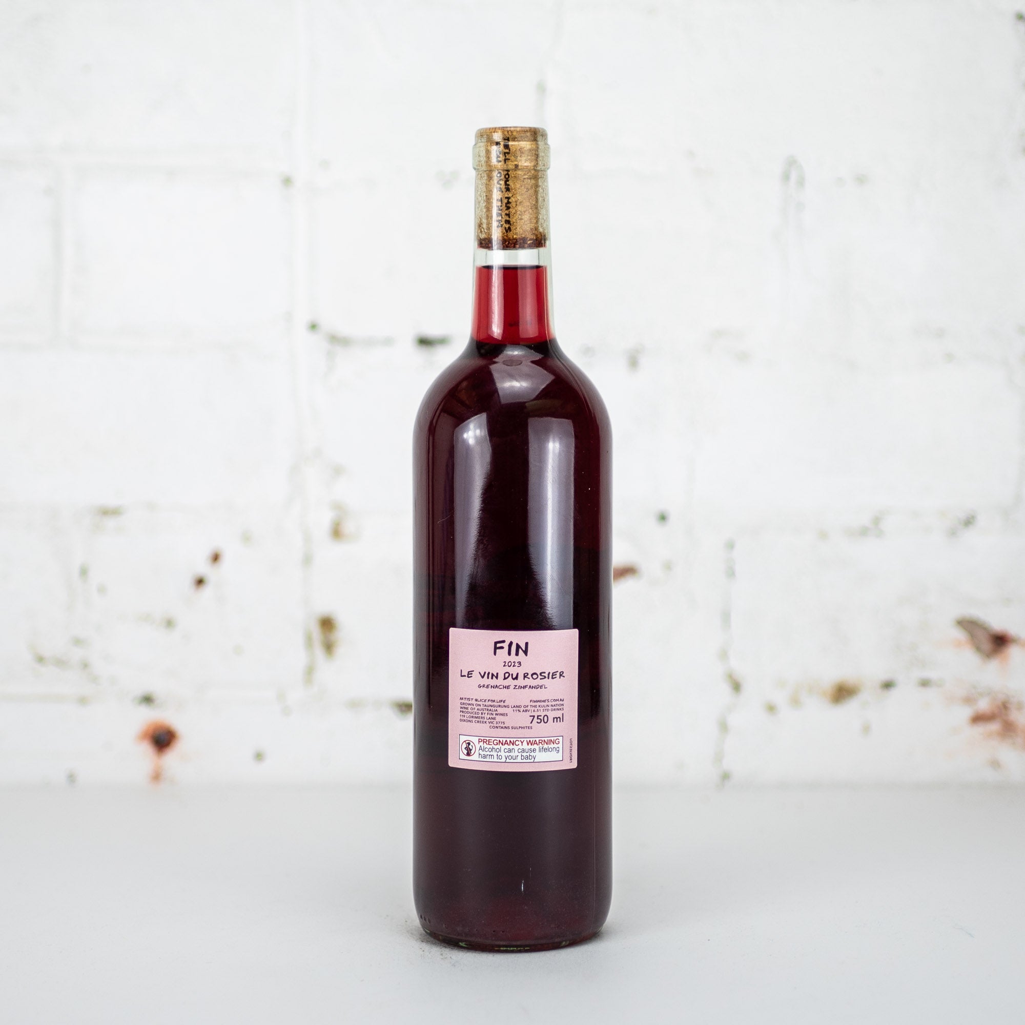 Fin Wines - Le Vin Du Rosier Grenache/Zinfanfel 750ml