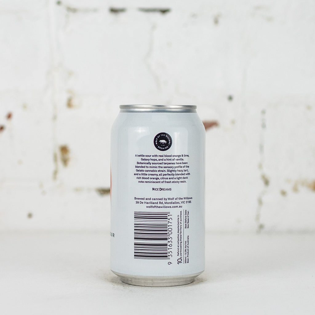 Wolf of the Willows - Gelato! Blood Orange Sour with Terpenes