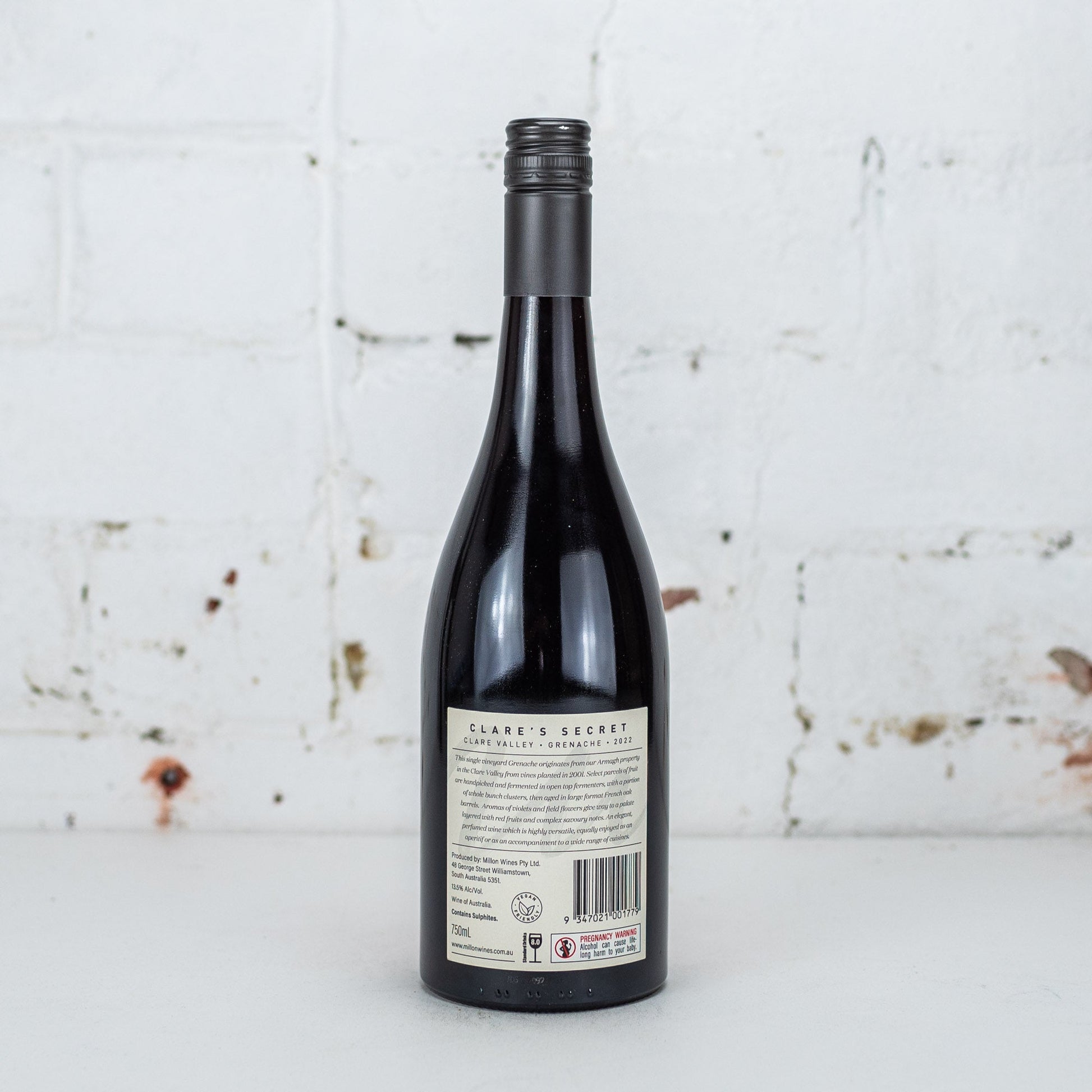 Millon - Clare's Secret Grenache 750ml