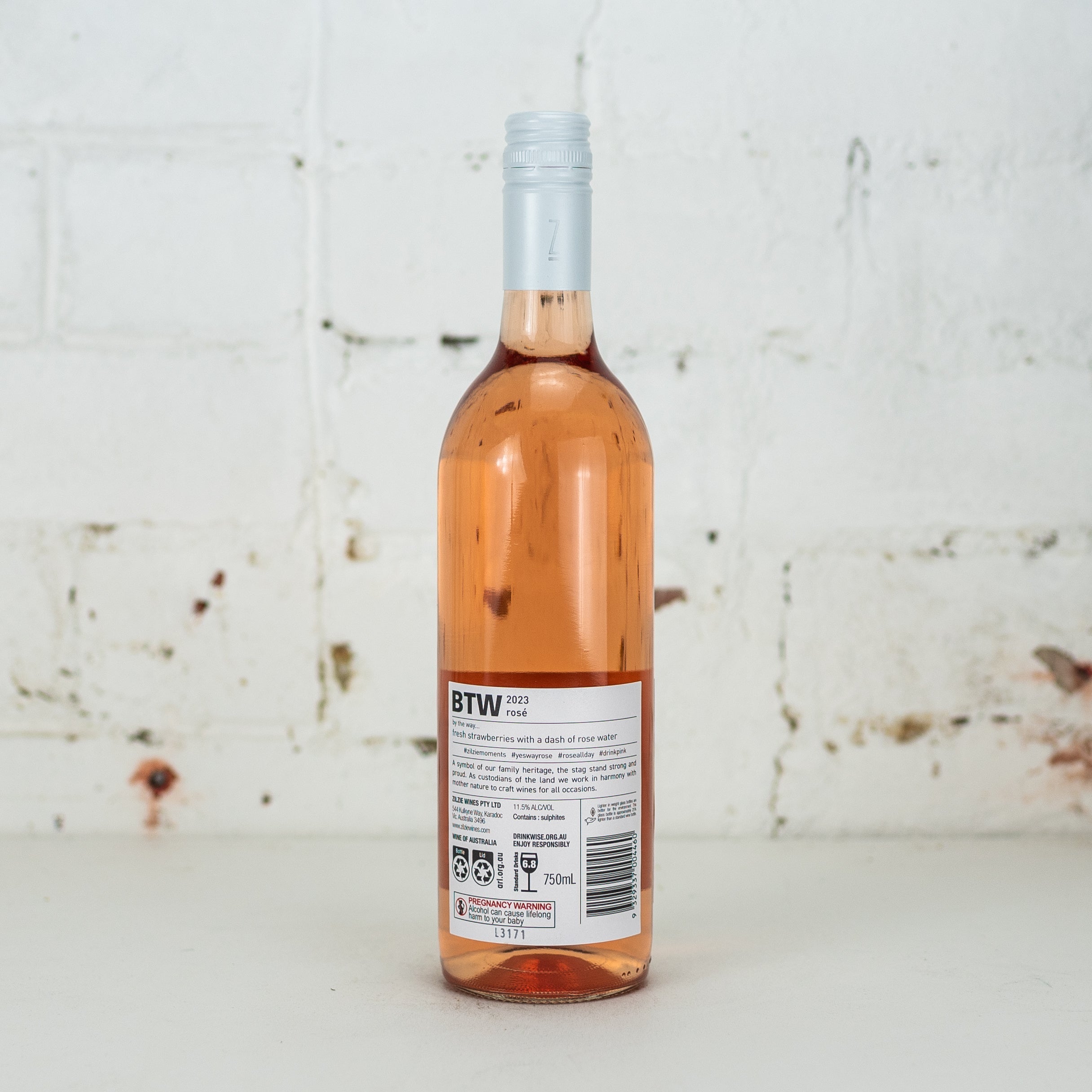 Zilzie - BTW Rose 750ml
