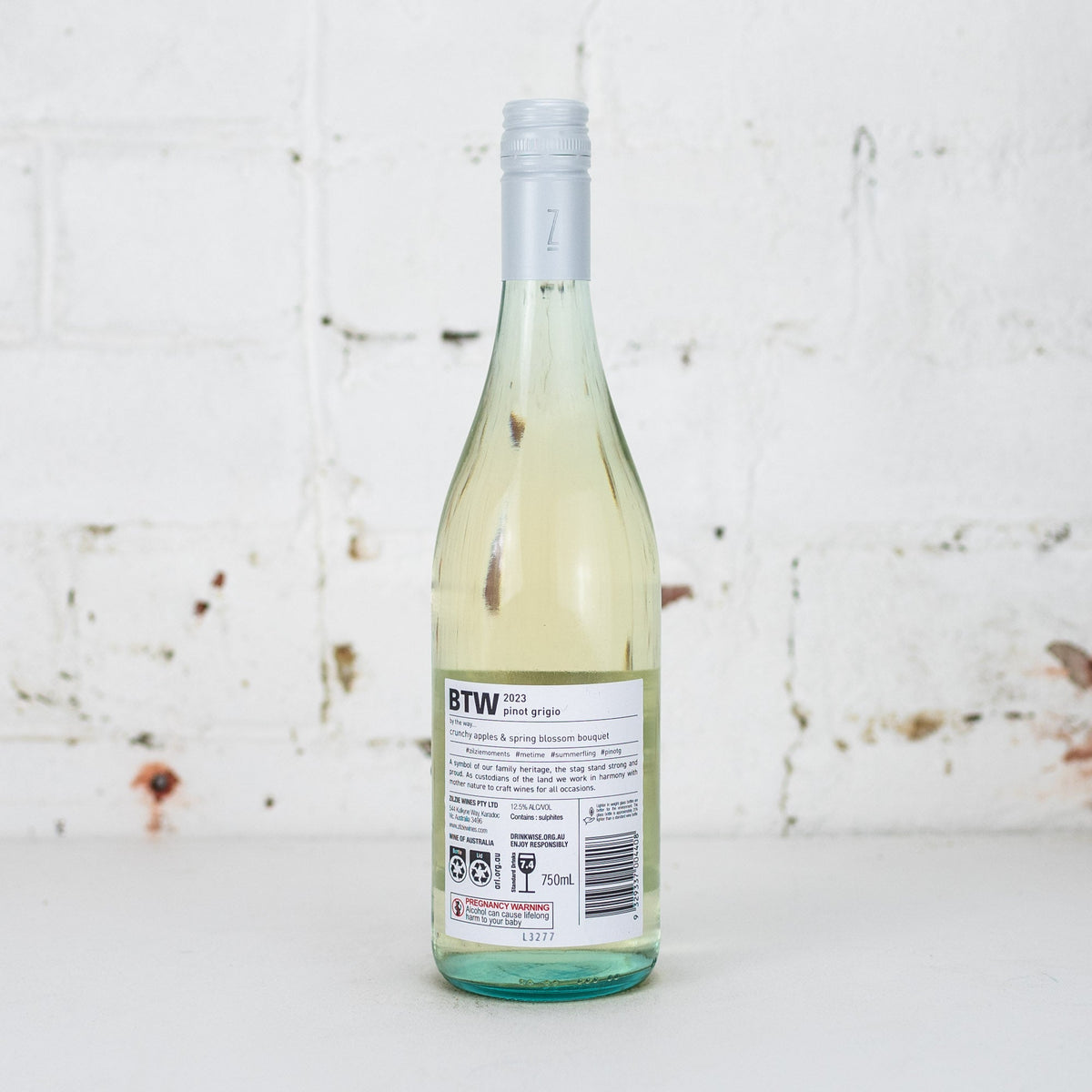 Zilzie - BTW Pinot Grigio 750ml