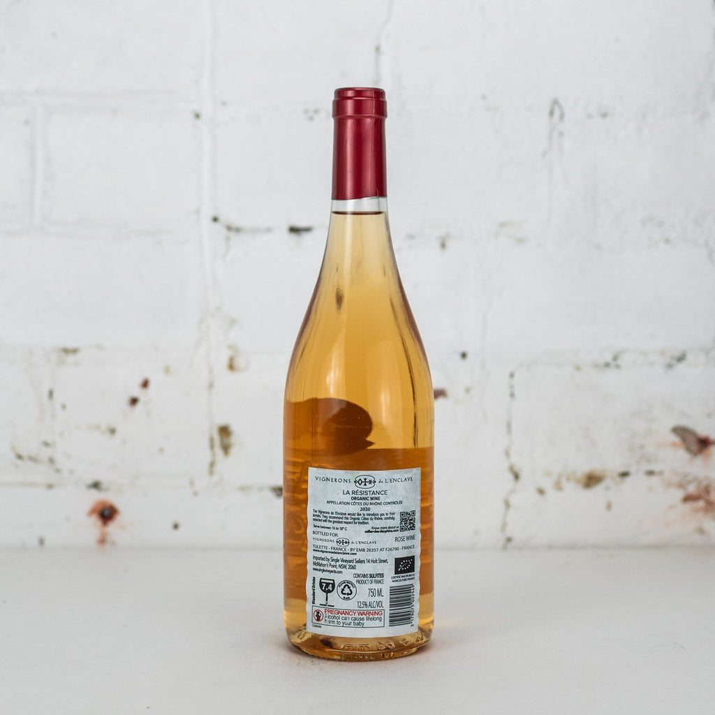 Vignerons de L'Enclave - La Resistance Organic Rose 2020 750ml