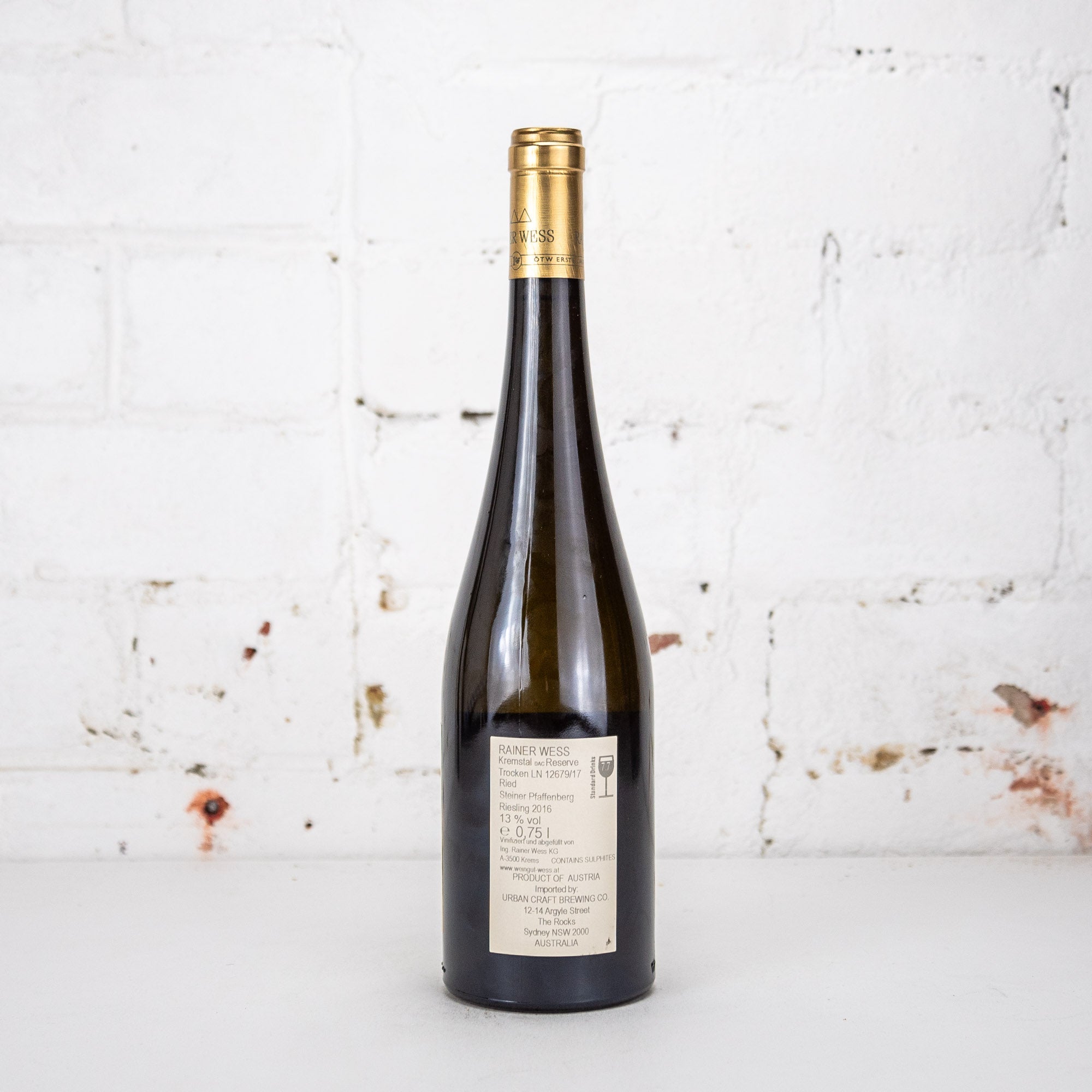 Rainer Wess - Kremstal dac Reserve Riesling 2016 750ml
