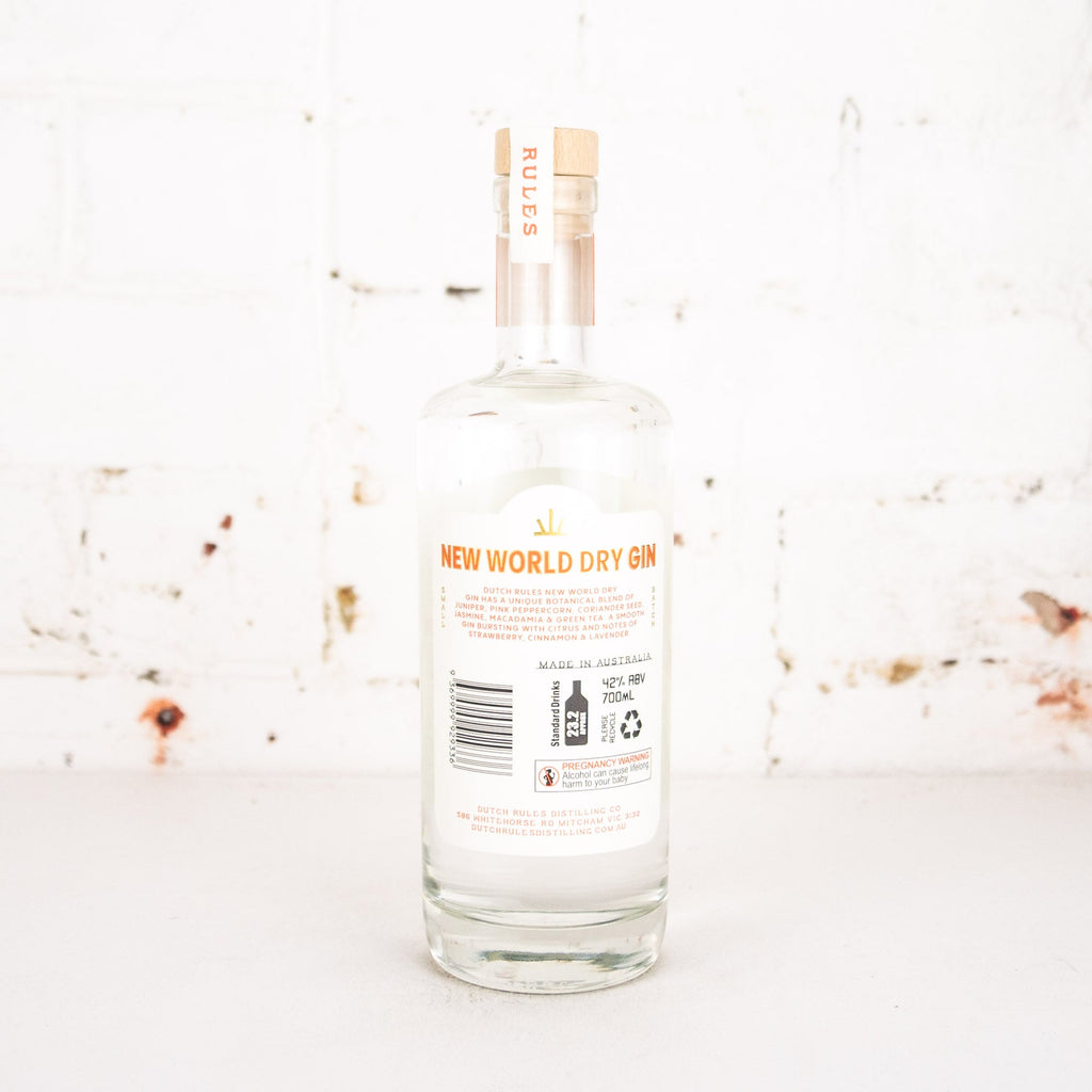 Dutch Rules - New World Dry Gin 700ml