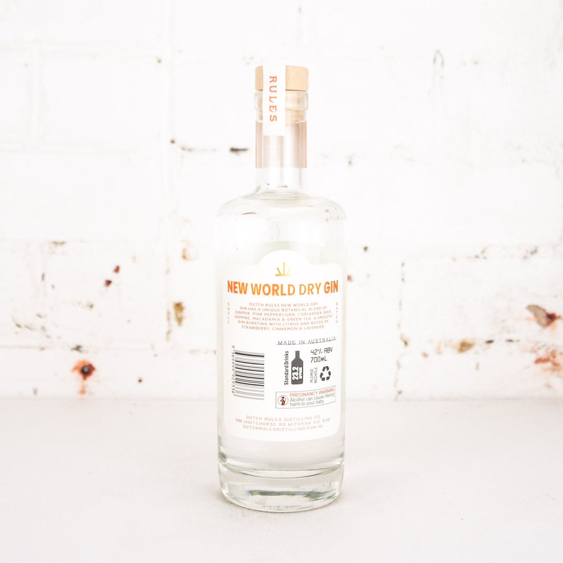 Dutch Rules - New World Dry Gin 700ml