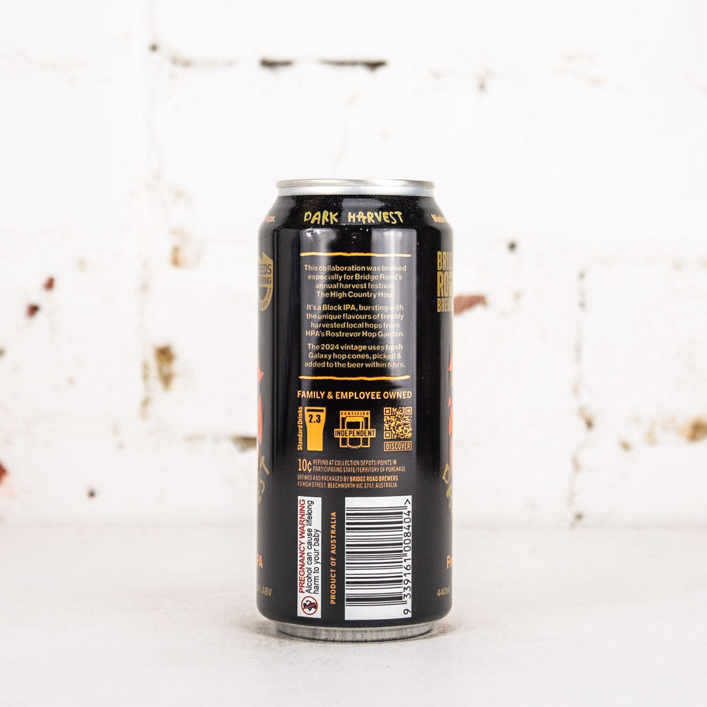 Bridge Road x Deeds 'Dark Harvest 2024' Fresh Hop Black IPA