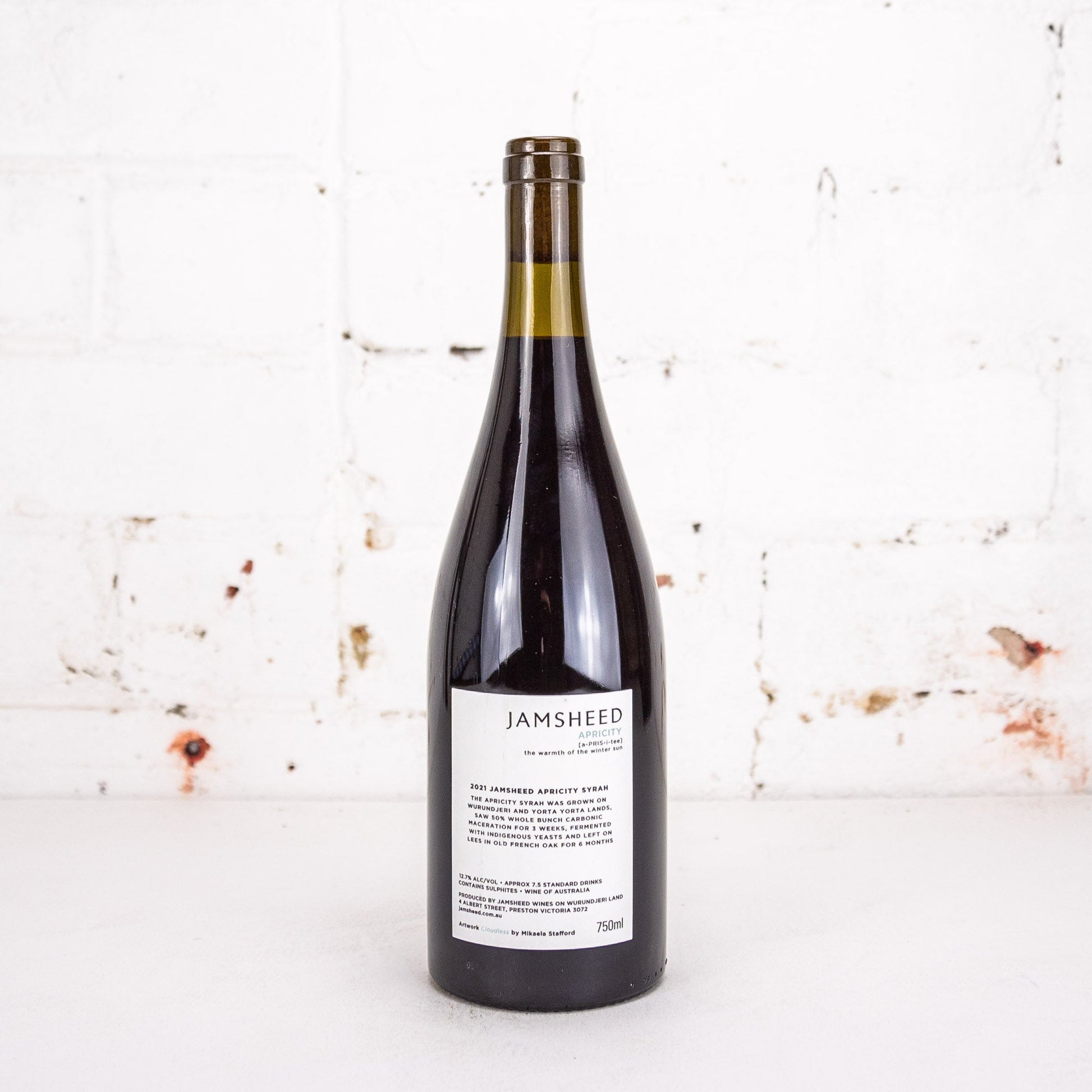 Jamsheed - Apricity Syrah 2021 750ml