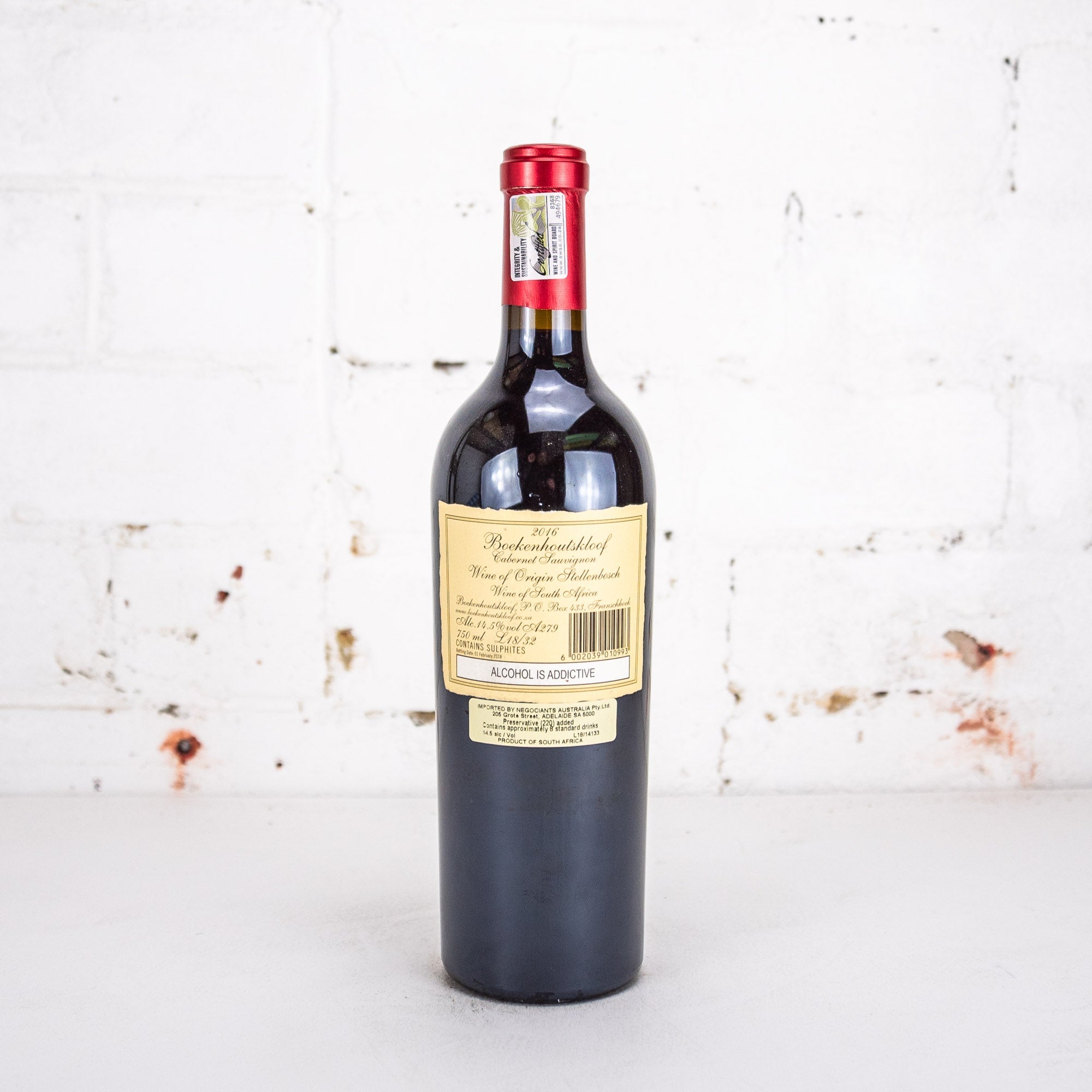 Boekenhoutskloof - Stellenbosch Cabernet Sauvignon 2016 750ml