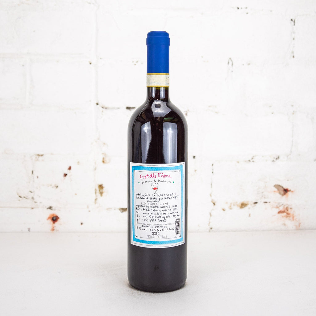 Fratelli D'Anna - Brunello Di Montalcino 2016 750ml