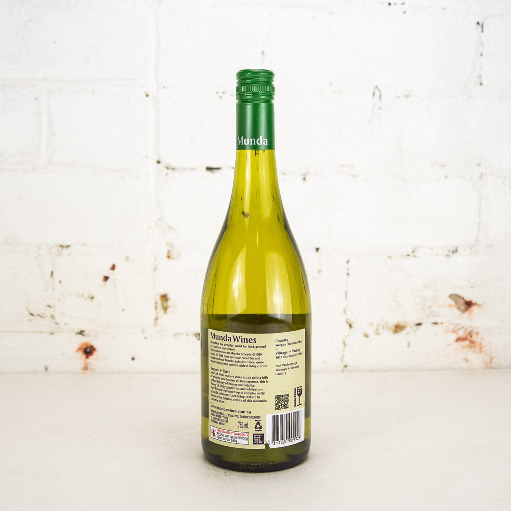 Munda - Walgalu Country Tumbarumba Chardonnay 2022 750ml