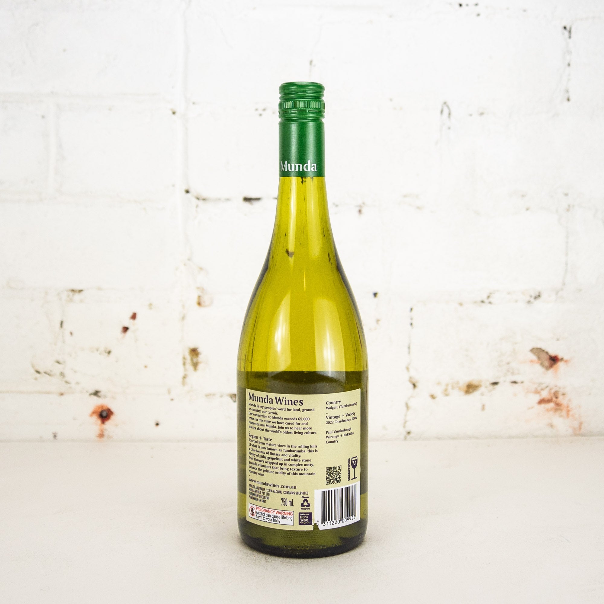 Munda - Walgalu Country Tumbarumba Chardonnay 2022 750ml