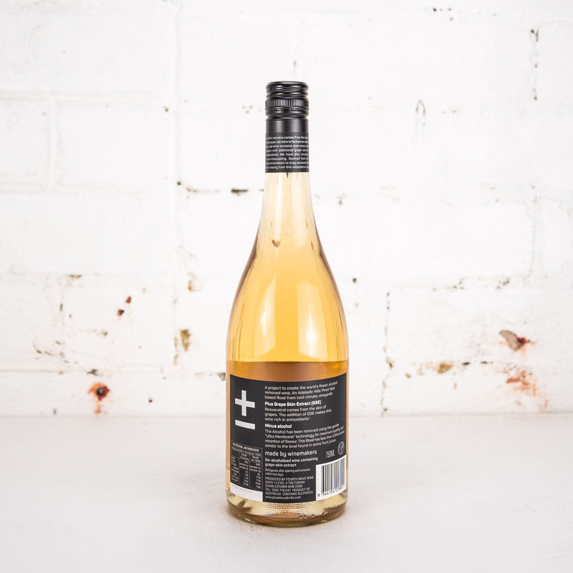 Plus & Minus - Black Label Alcohol Free Rose 750ml
