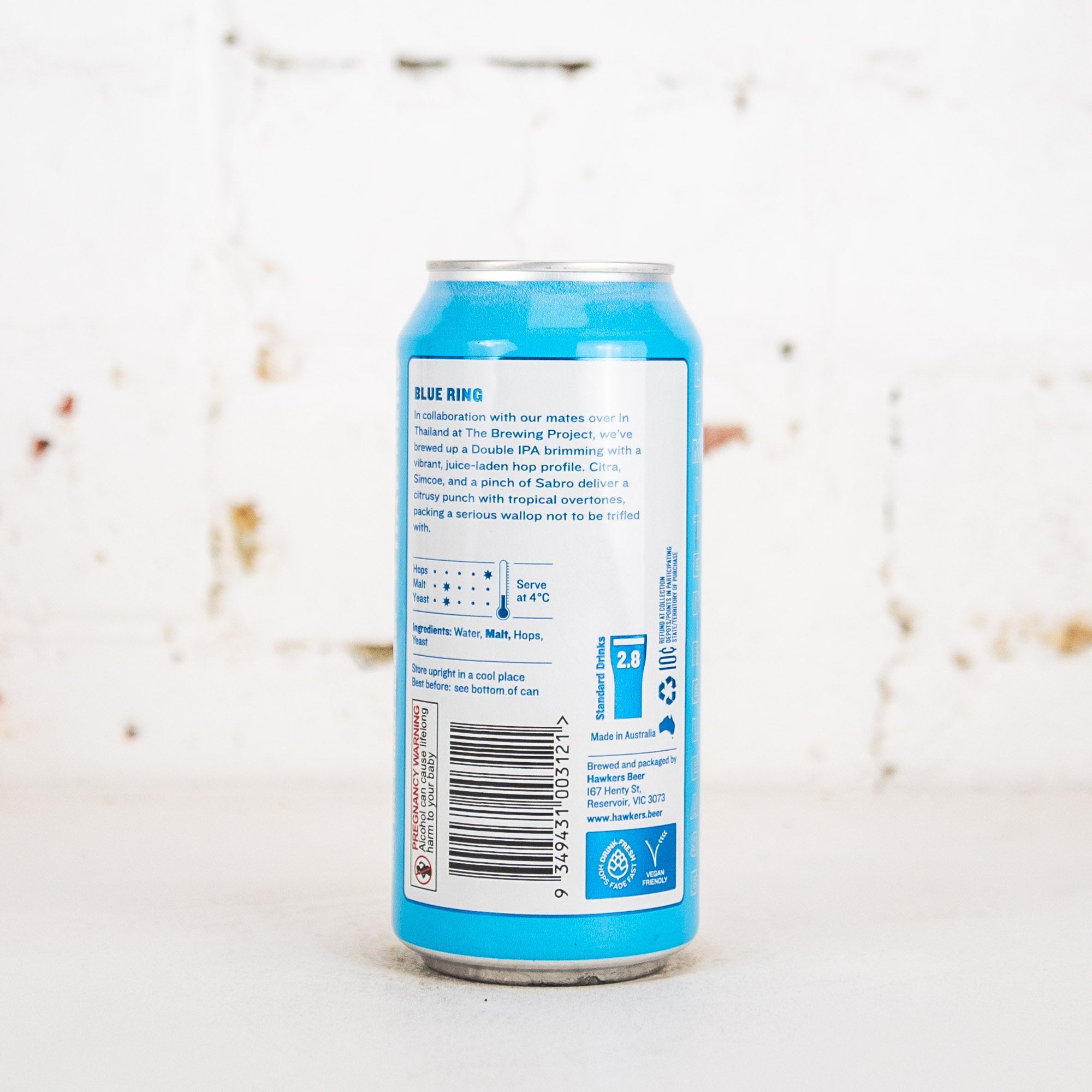 Hawkers x The Brewing Project 'Blue Ring' DIPA