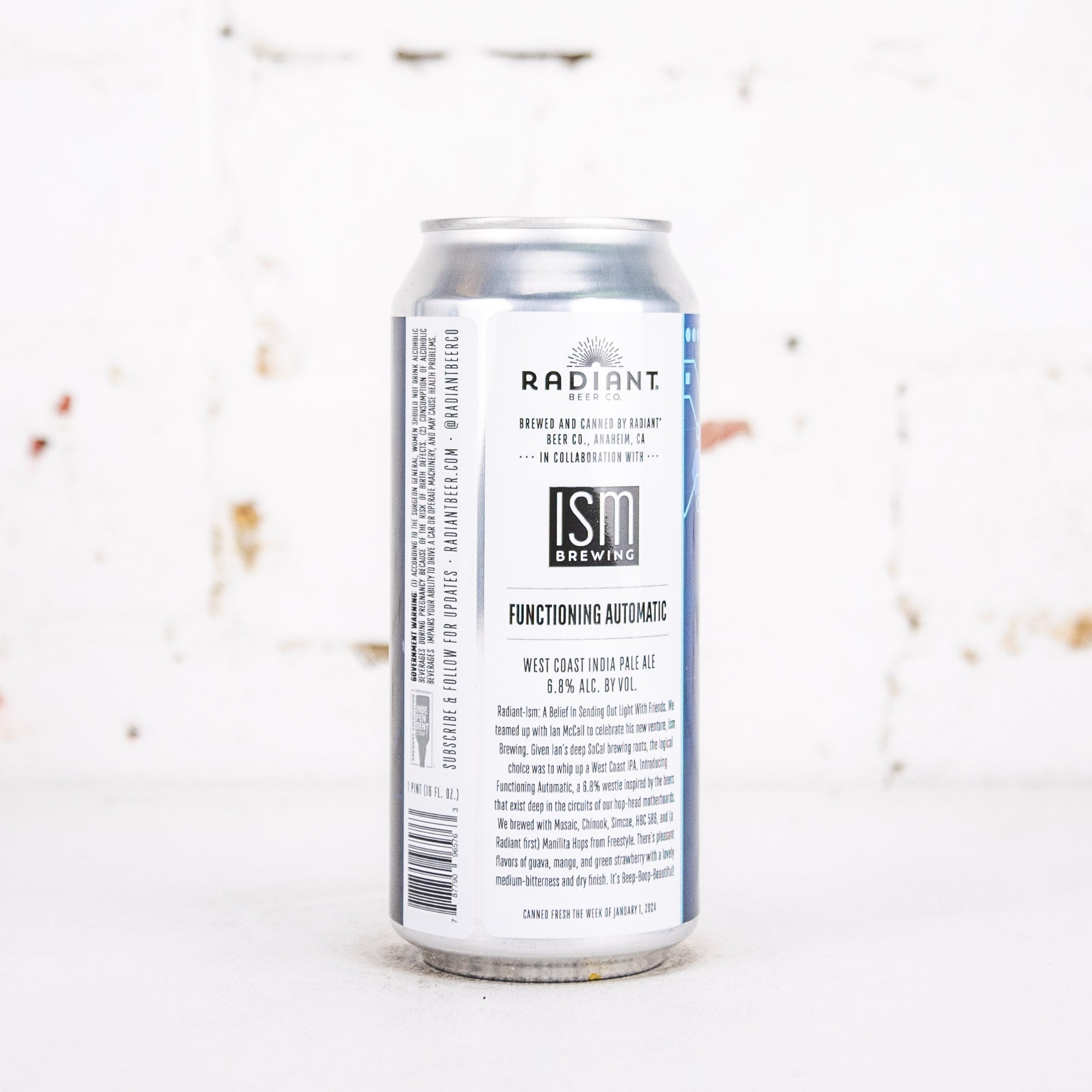 Radiant x ISM 'Functioning Automatic' West Coast IPA