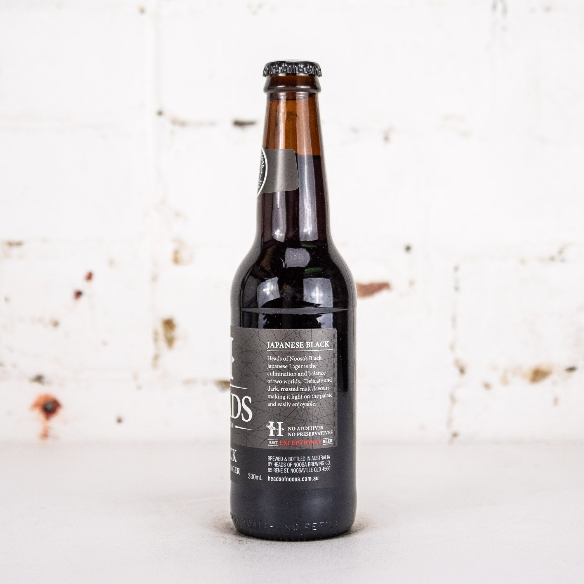 Heads of Noosa - Black Japanese Lager 330ml