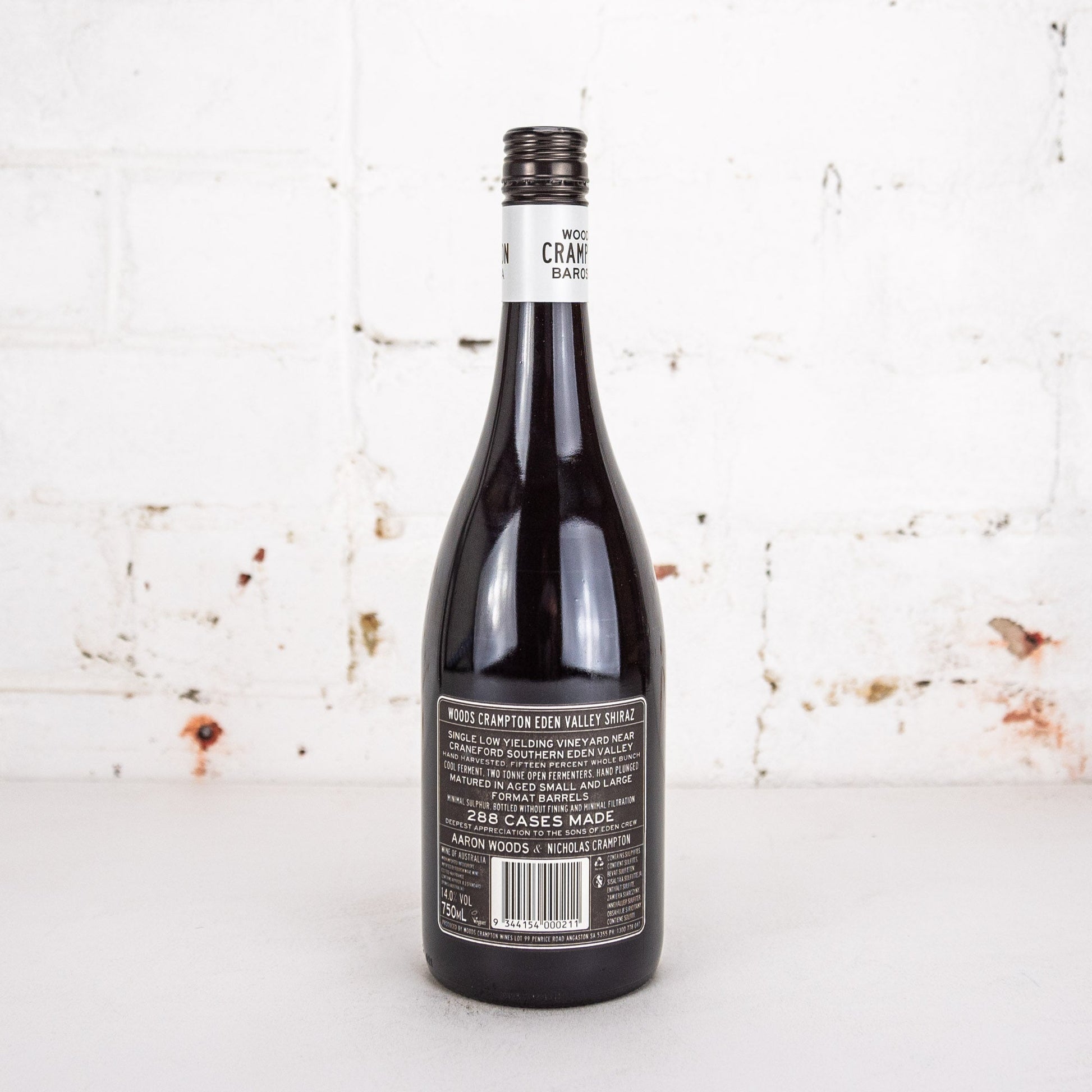 Woods Crampton - Black Label Eden Valley Shiraz 750ml