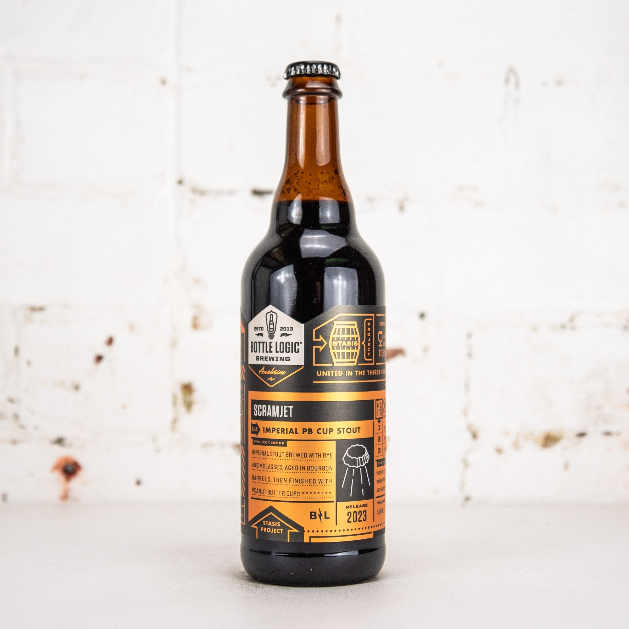 Bottle Logic - Scramjet 2023 Peanut Butter BBA Imperial Rye Stout 500ml
