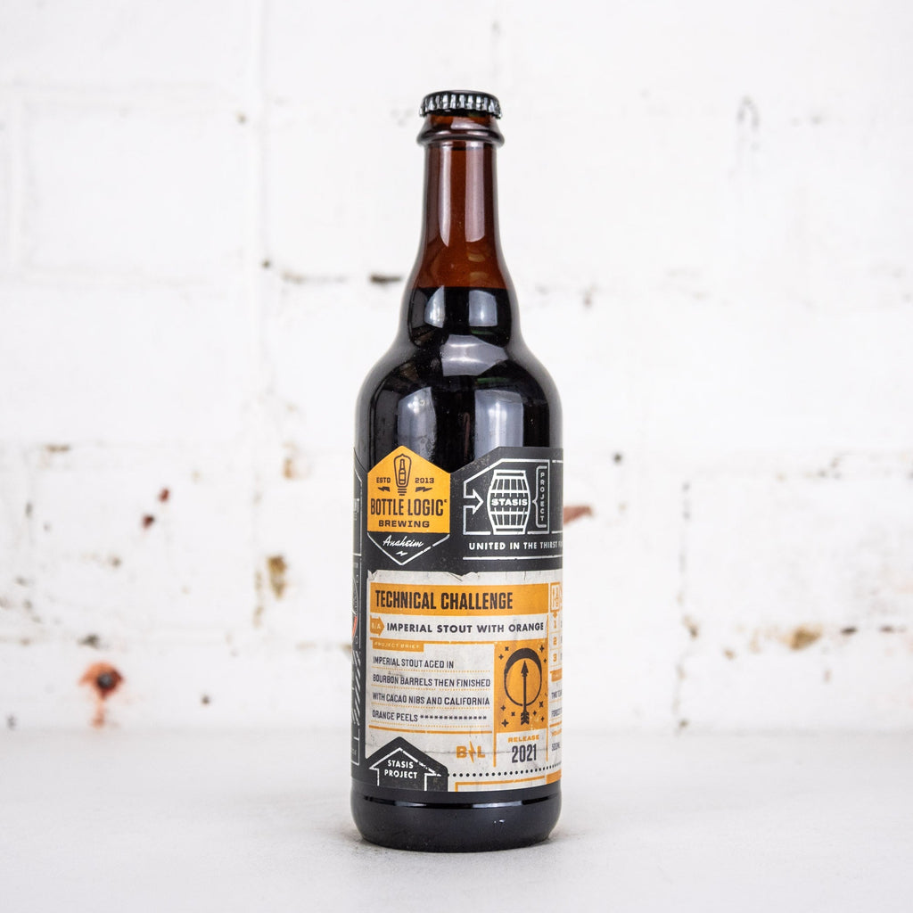 Bottle Logic x Claremont 'Technical Challenge' 2021 BBA Imperial Stout with Orange 500ml