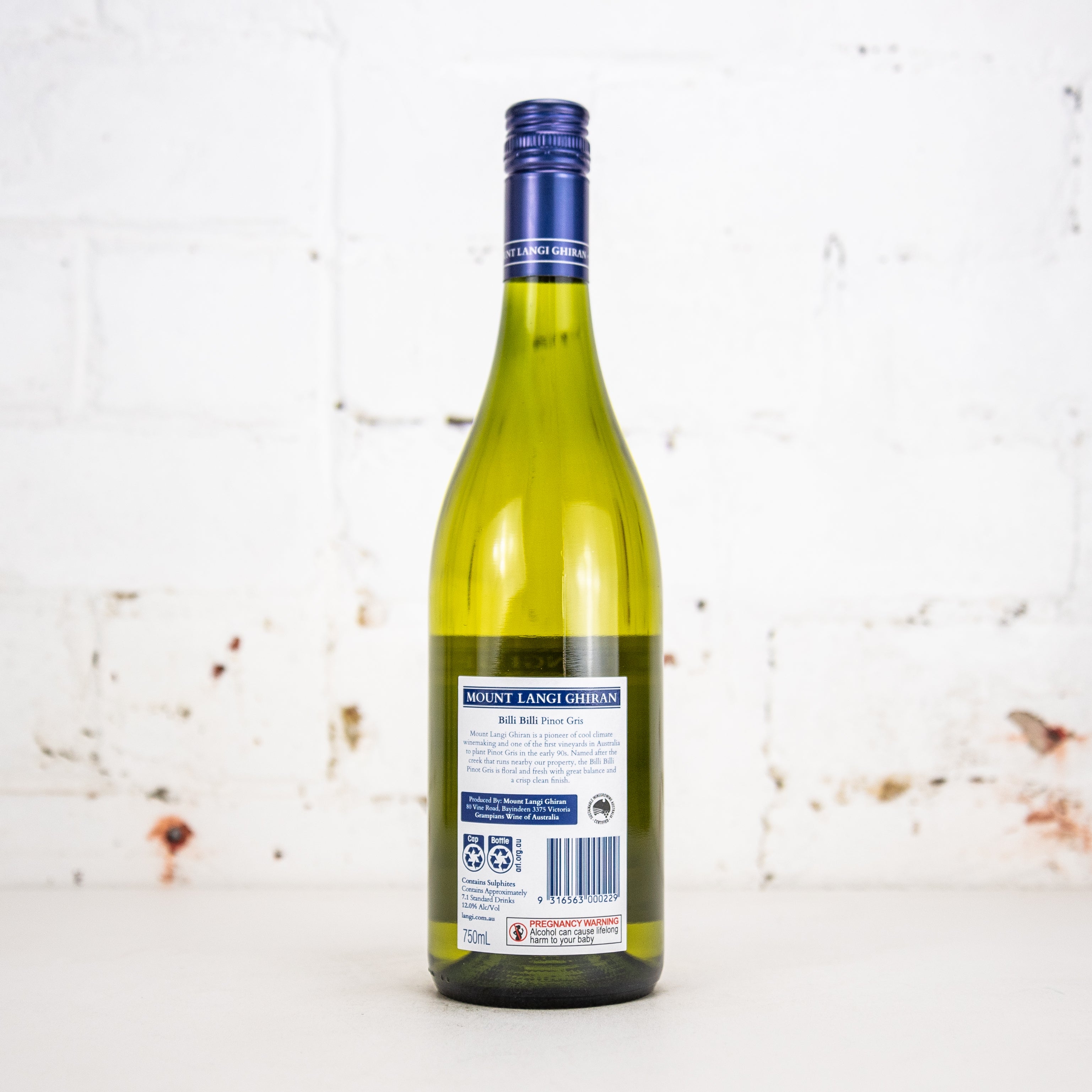 Mount Langi Ghiran - Billi Billi Pinot Gris 750ml