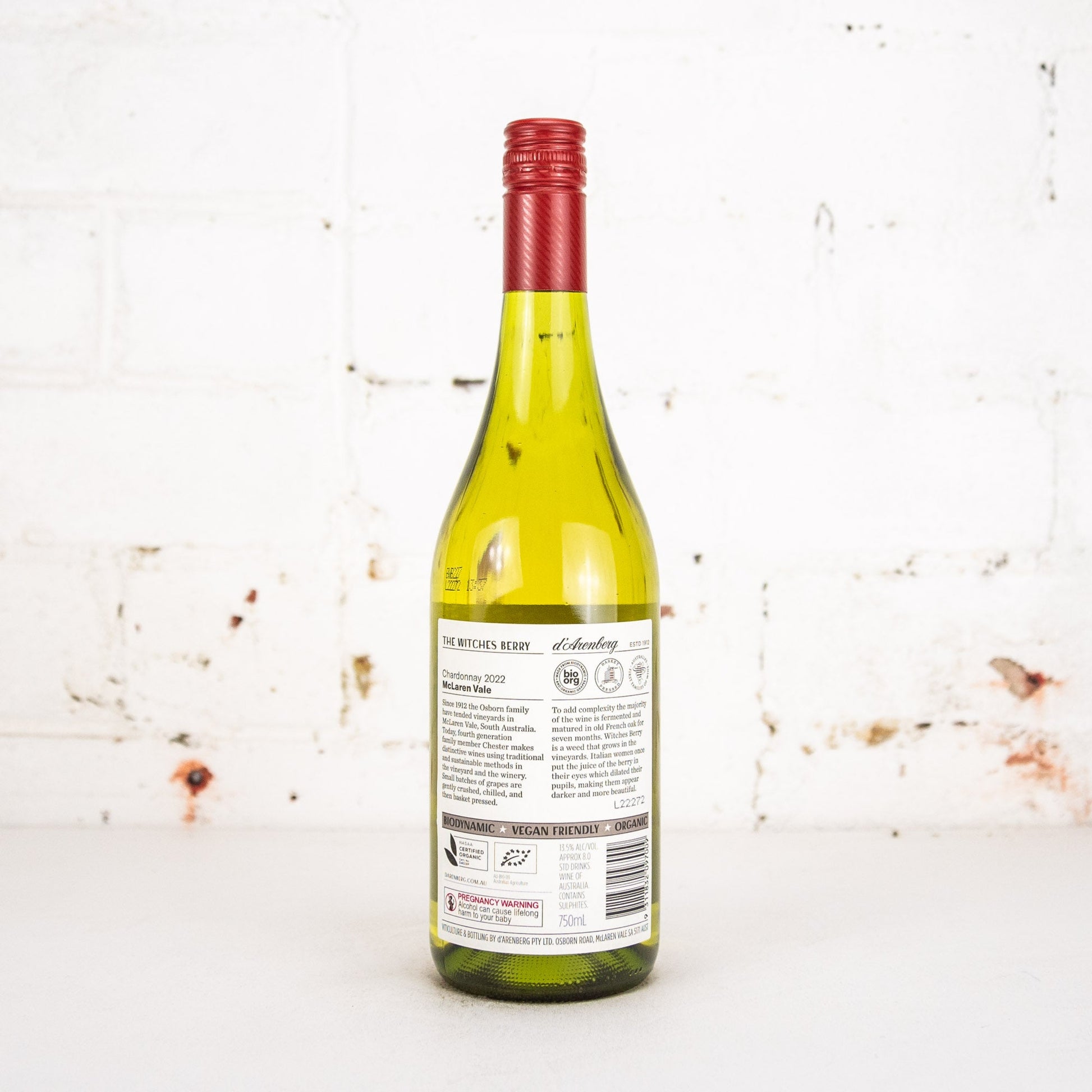 d'Arenberg - Witches Berry Chardonnay 2022 750ml