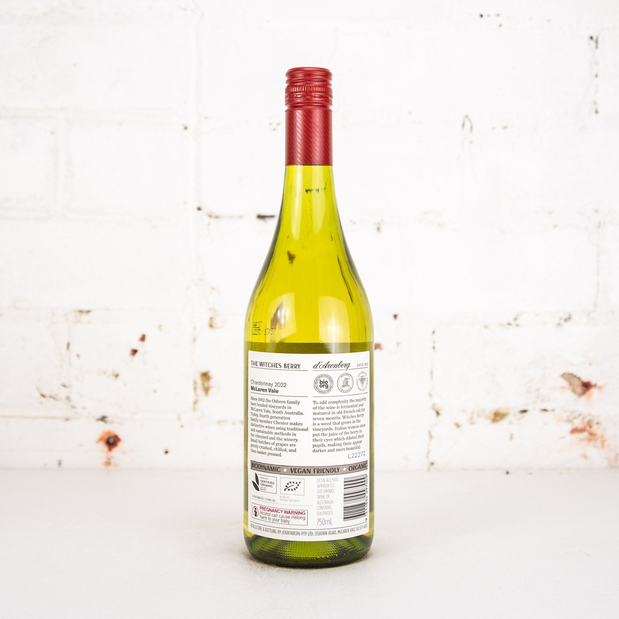 d'Arenberg - Witches Berry Chardonnay 2022 750ml