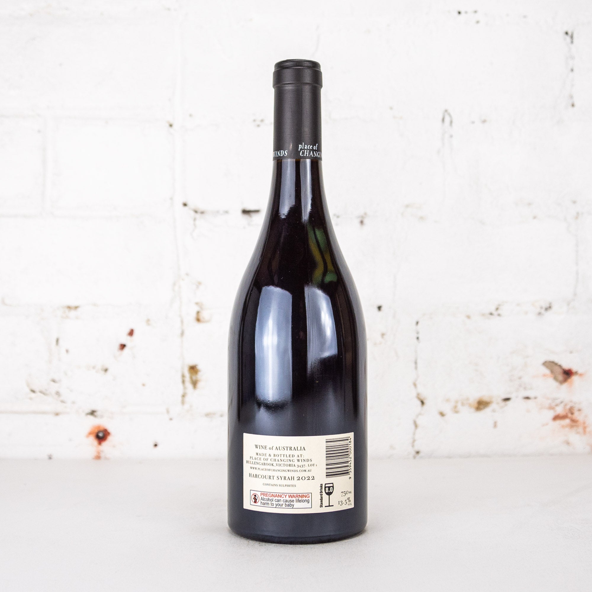Place of Changing Winds - Harcourt Syrah 2022 750ml