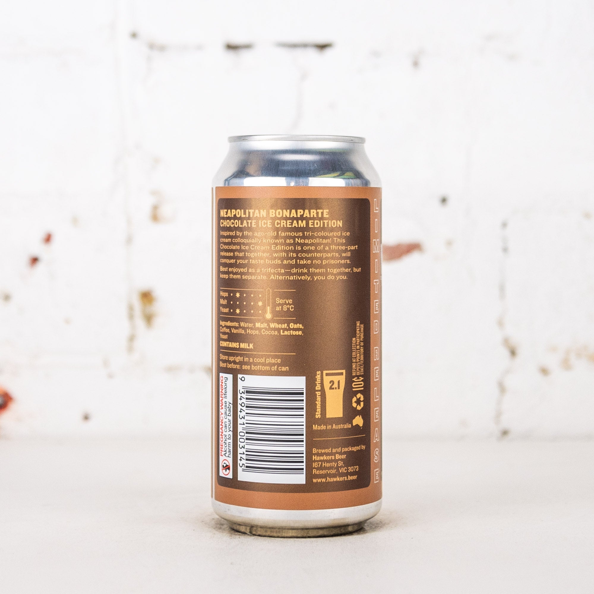Hawkers - Neapolitan Bonaparte Chocolate Ice Cream BBA White Stout