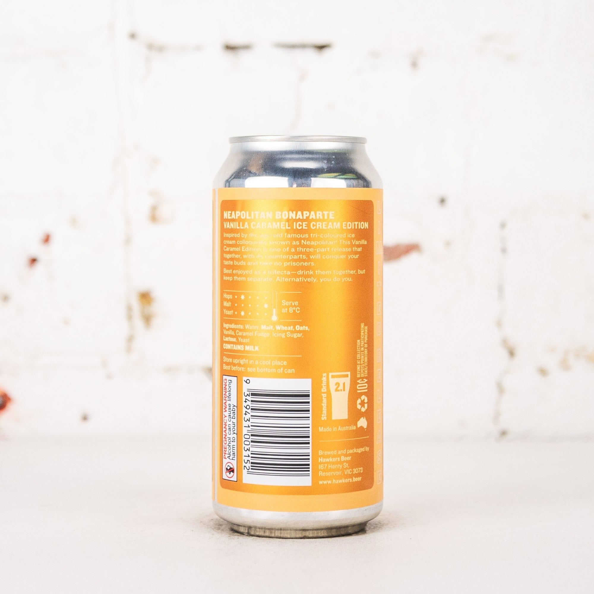 Hawkers - Neapolitan Bonaparte Vanilla Caramel Ice Cream BBA White Stout