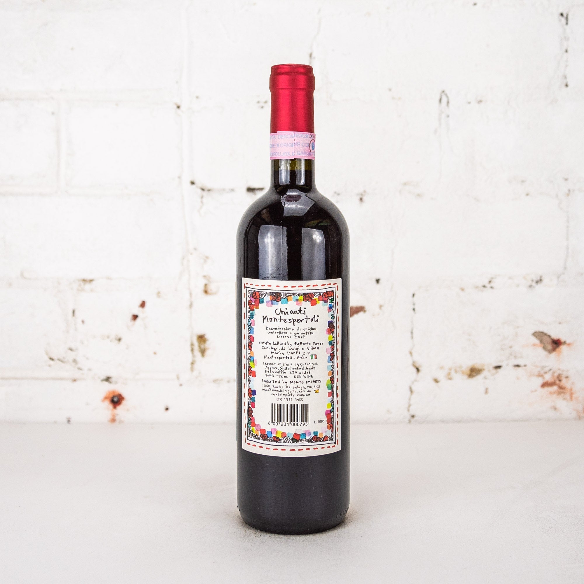 Fattorie Parri - Chianti Montespertoli Riserva 2018 750ml