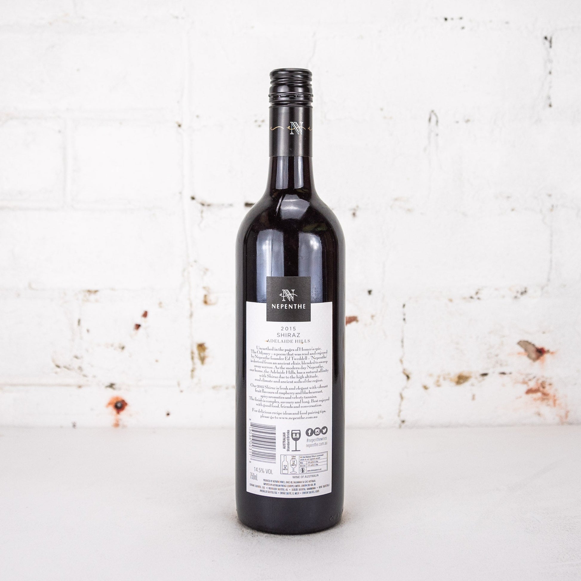 Nepenthe - Adelaide Hills Shiraz 2015 750ml
