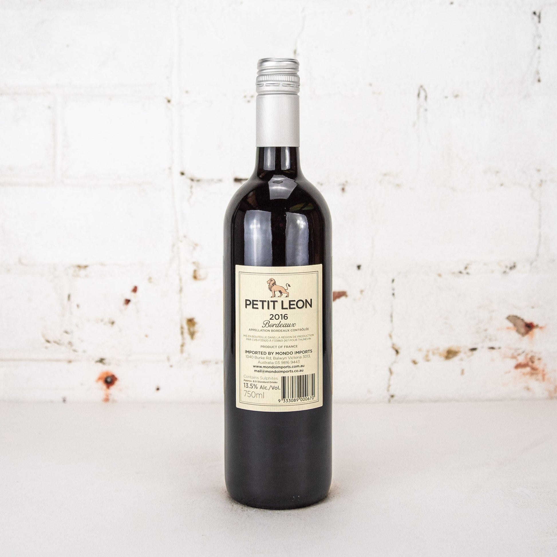 Petit Leon - Bordeaux 2016 750ml