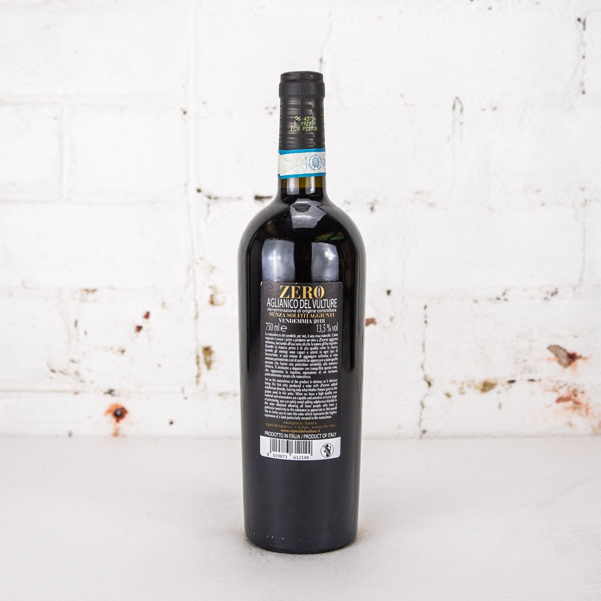 Vigneti del Vulture - Pipoli Zero Aglianico 750ml