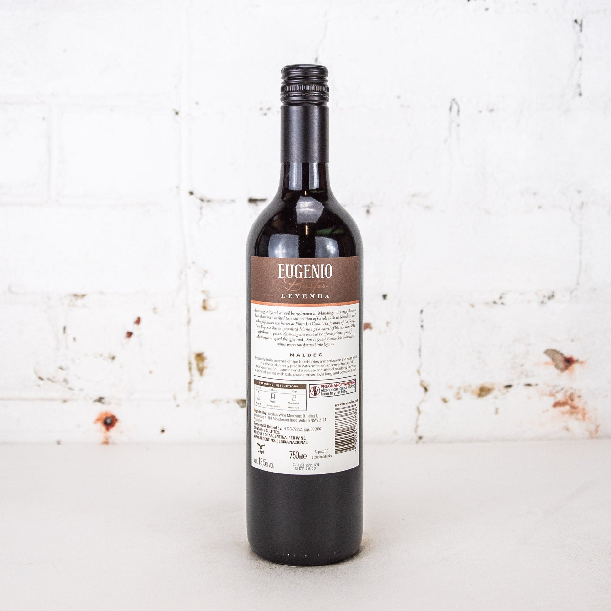 La Celia - Eugenio Bustos Leyenda Malbec 2022 750ml