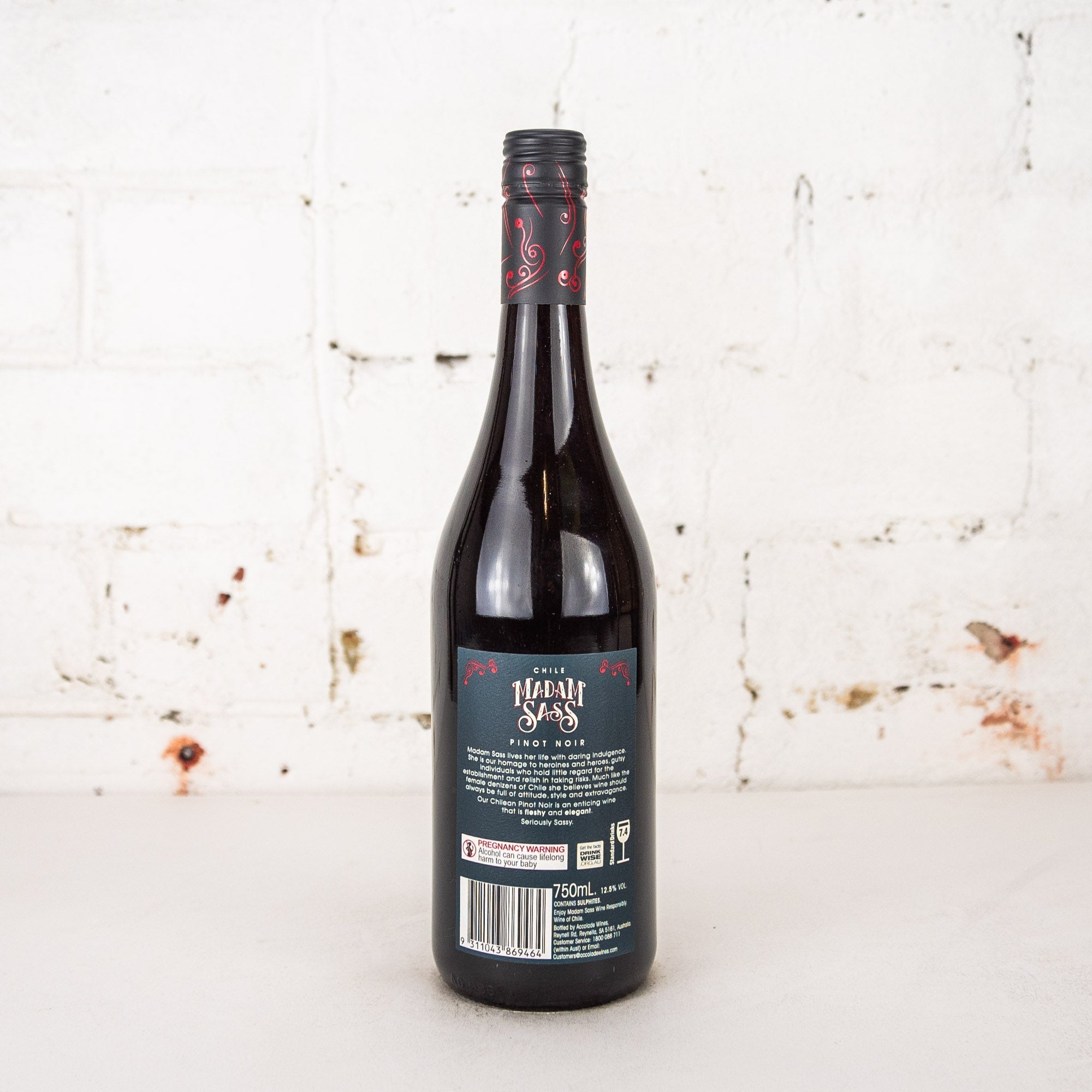Madam Sass - Chile Pinot Noir 750ml