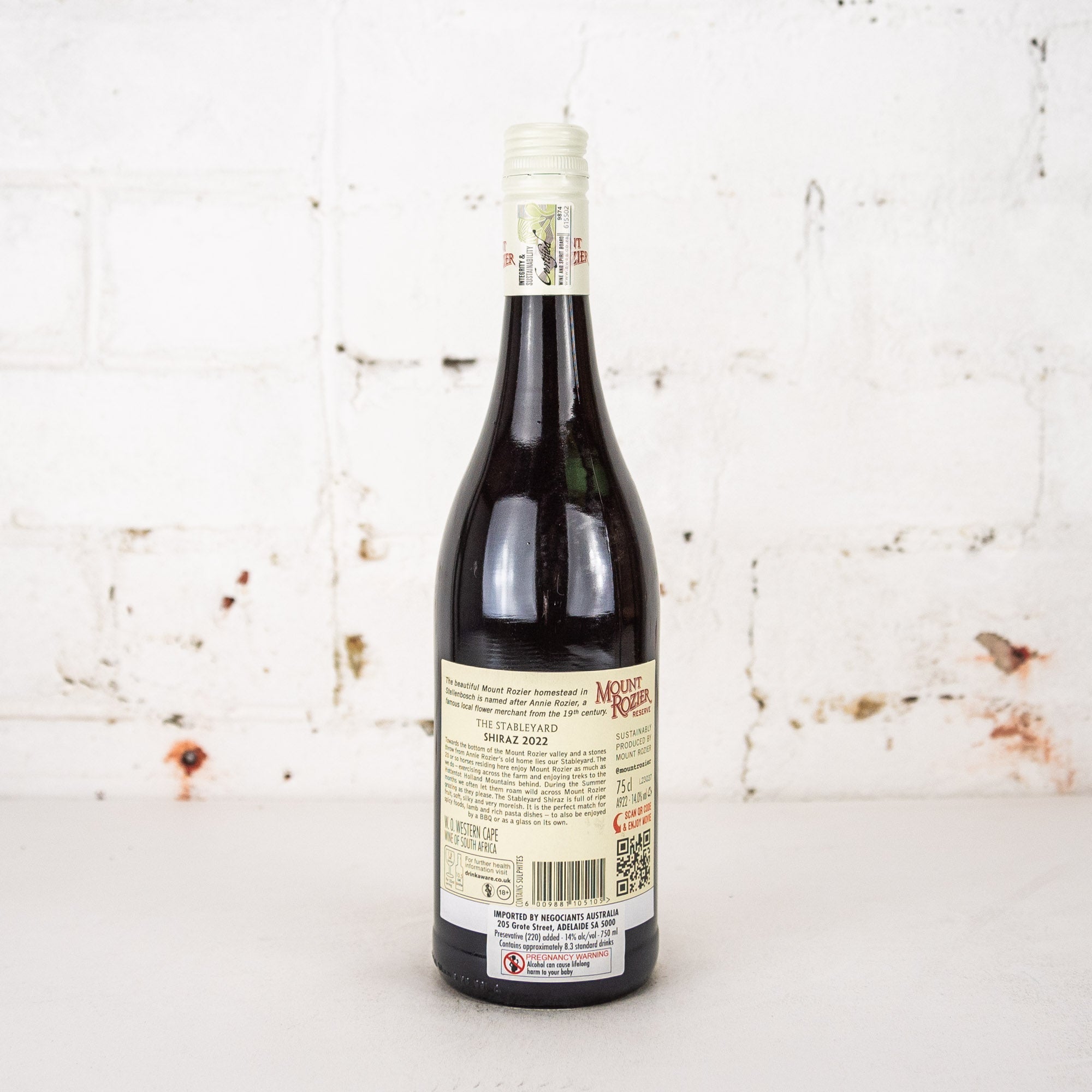 Mount Rozier - Reserve Stableyard Shiraz 2022 750ml